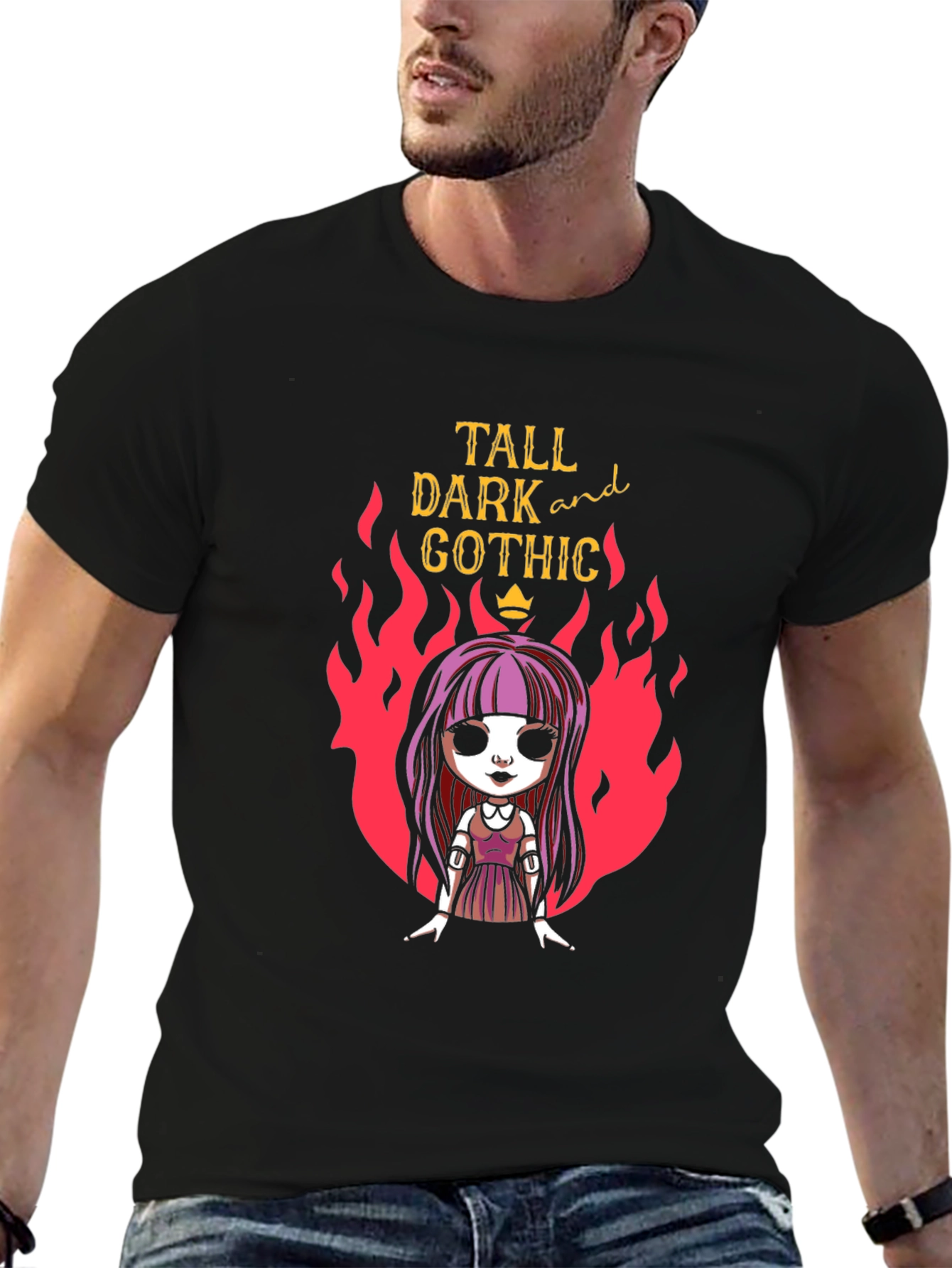 Black Tall, Dark & Gothic T-Shirt view 6
