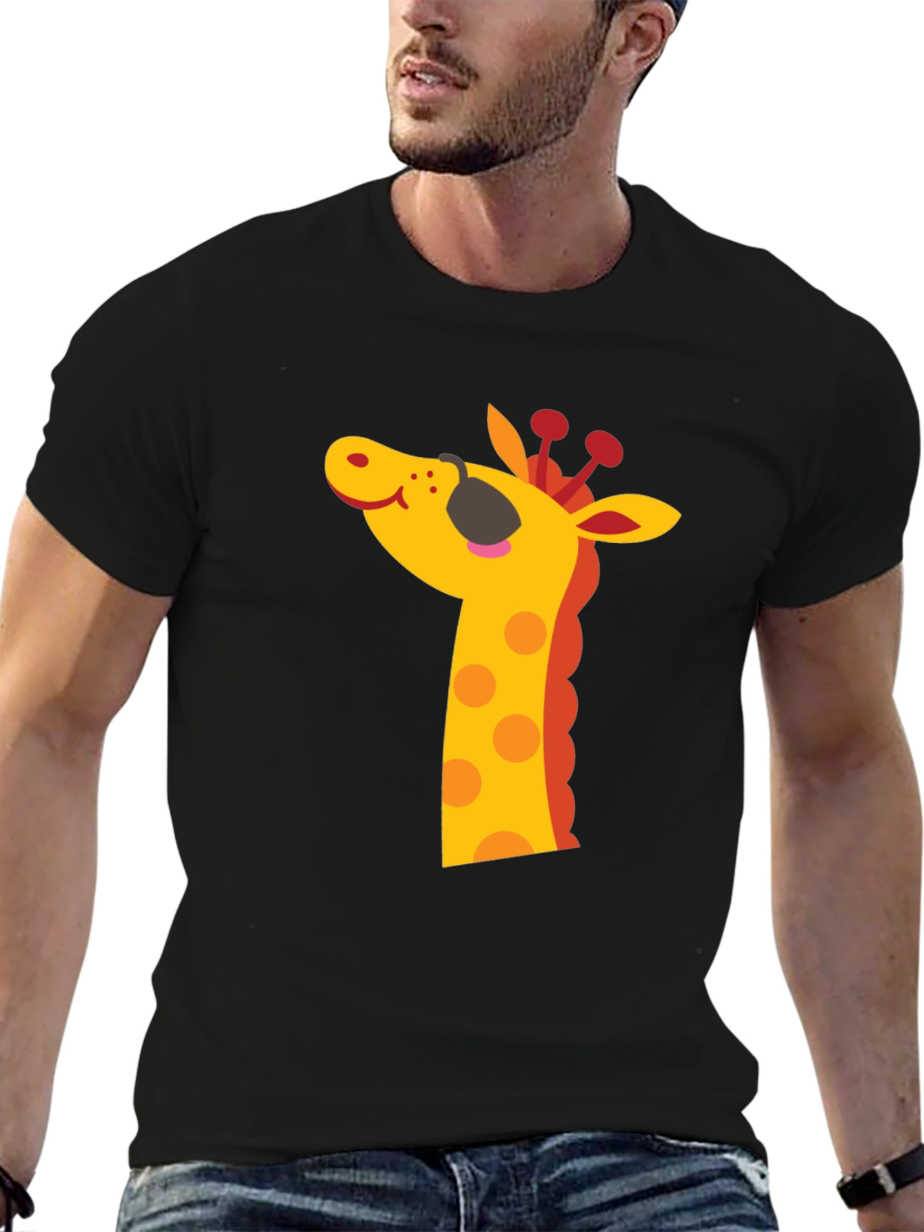 Black Black Giraffe T-Shirt view 6