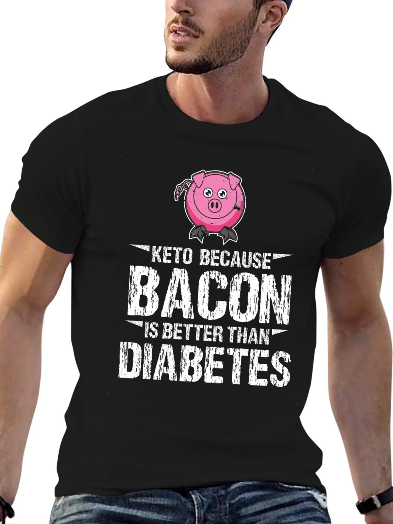 Keto Because Bacon is Better T-Shirt - 6