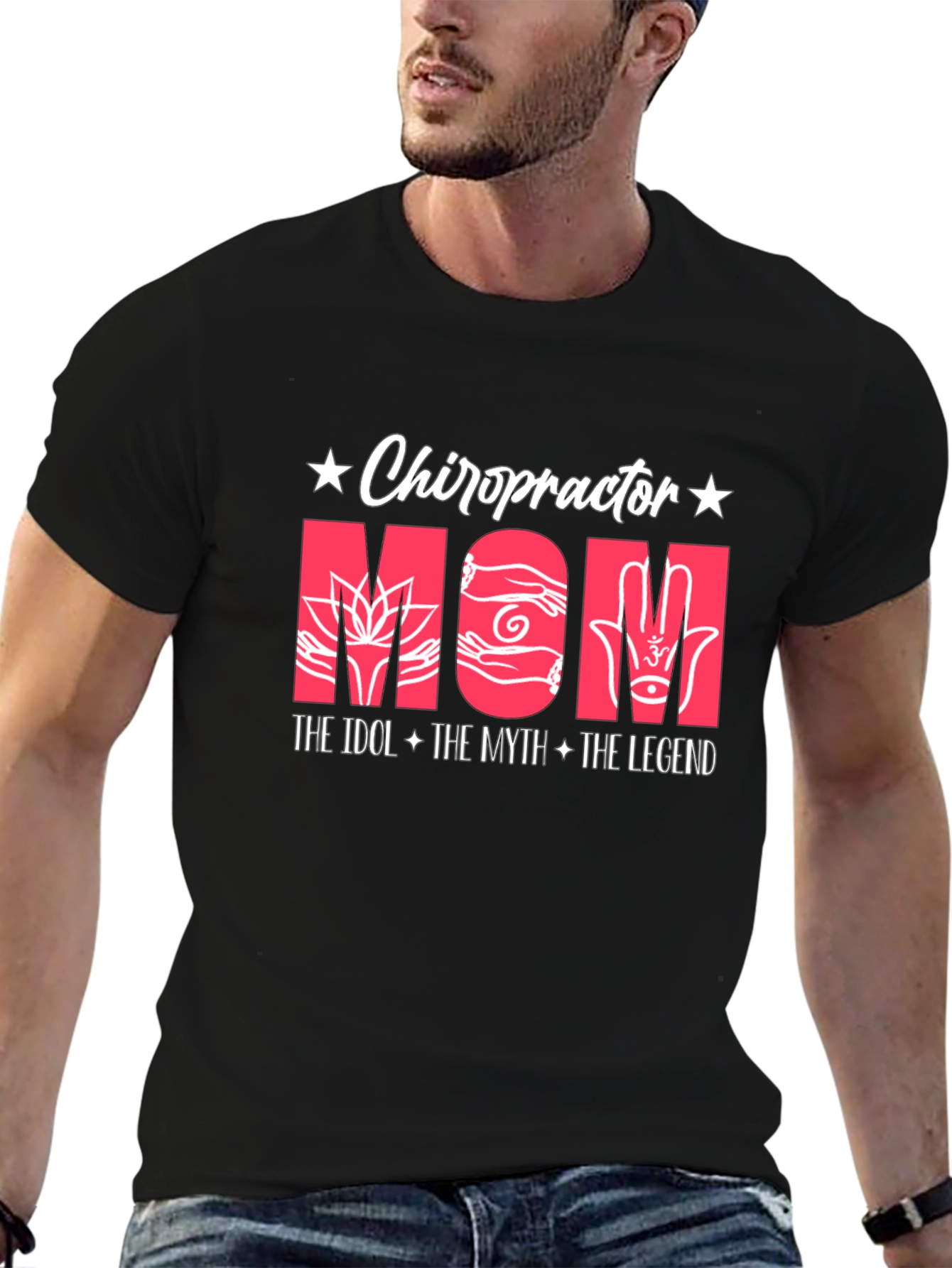 Black Chiropractor Mom T-Shirt: Idol, Myth, Legend view 6