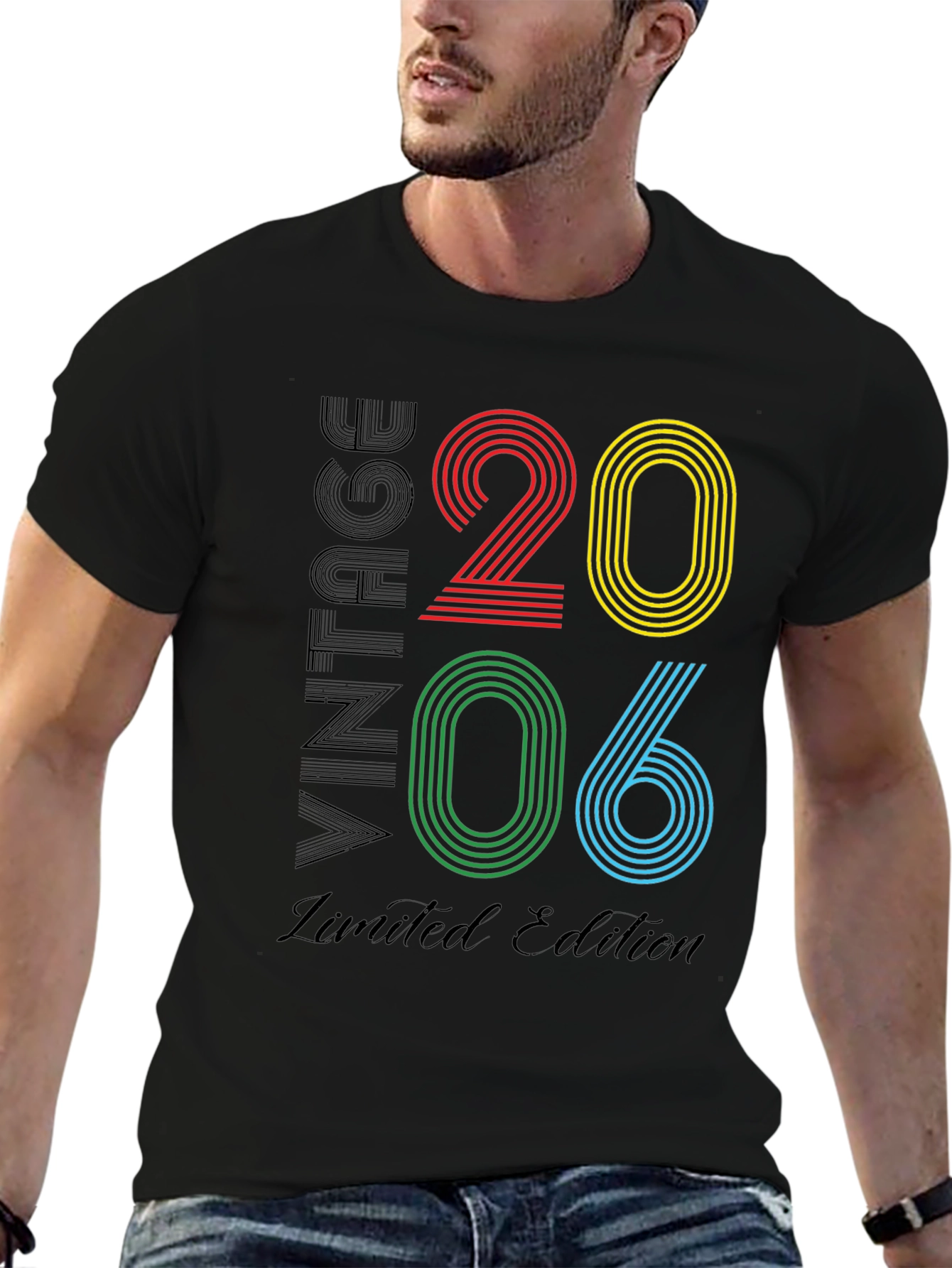 Black Vintage 2006 Limited Edition Graphic T-Shirt view 6