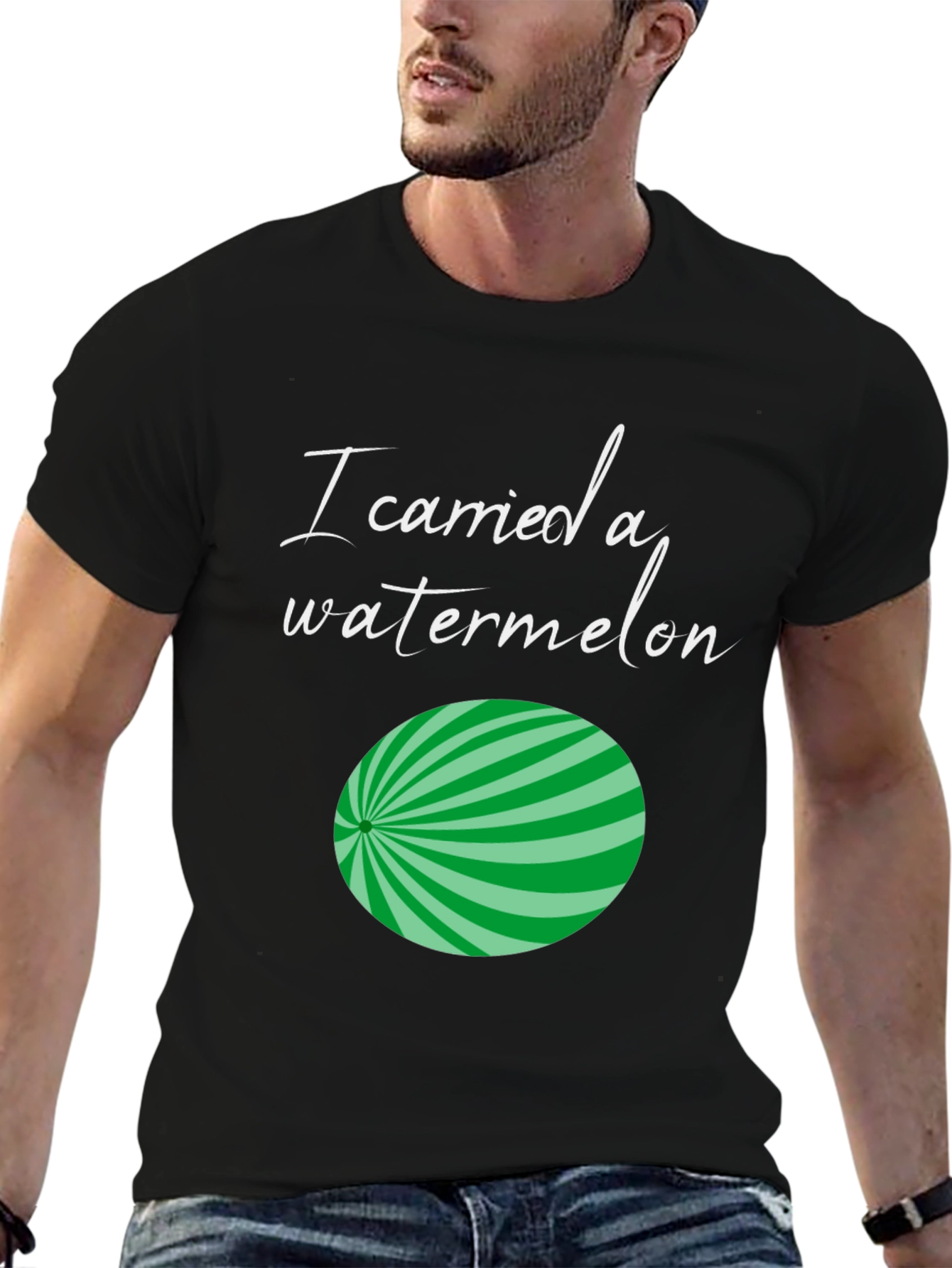 Black I Carried A Watermelon Graphic Tee view 6