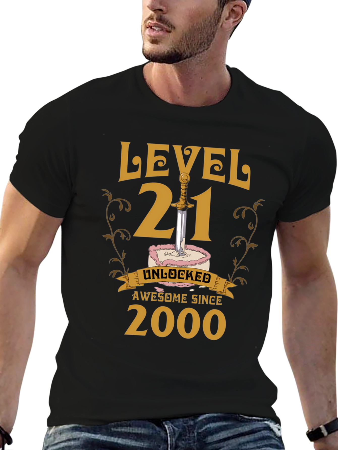 Black Level 21 Unlocked T-Shirt - Awesome Since 2000 view 6
