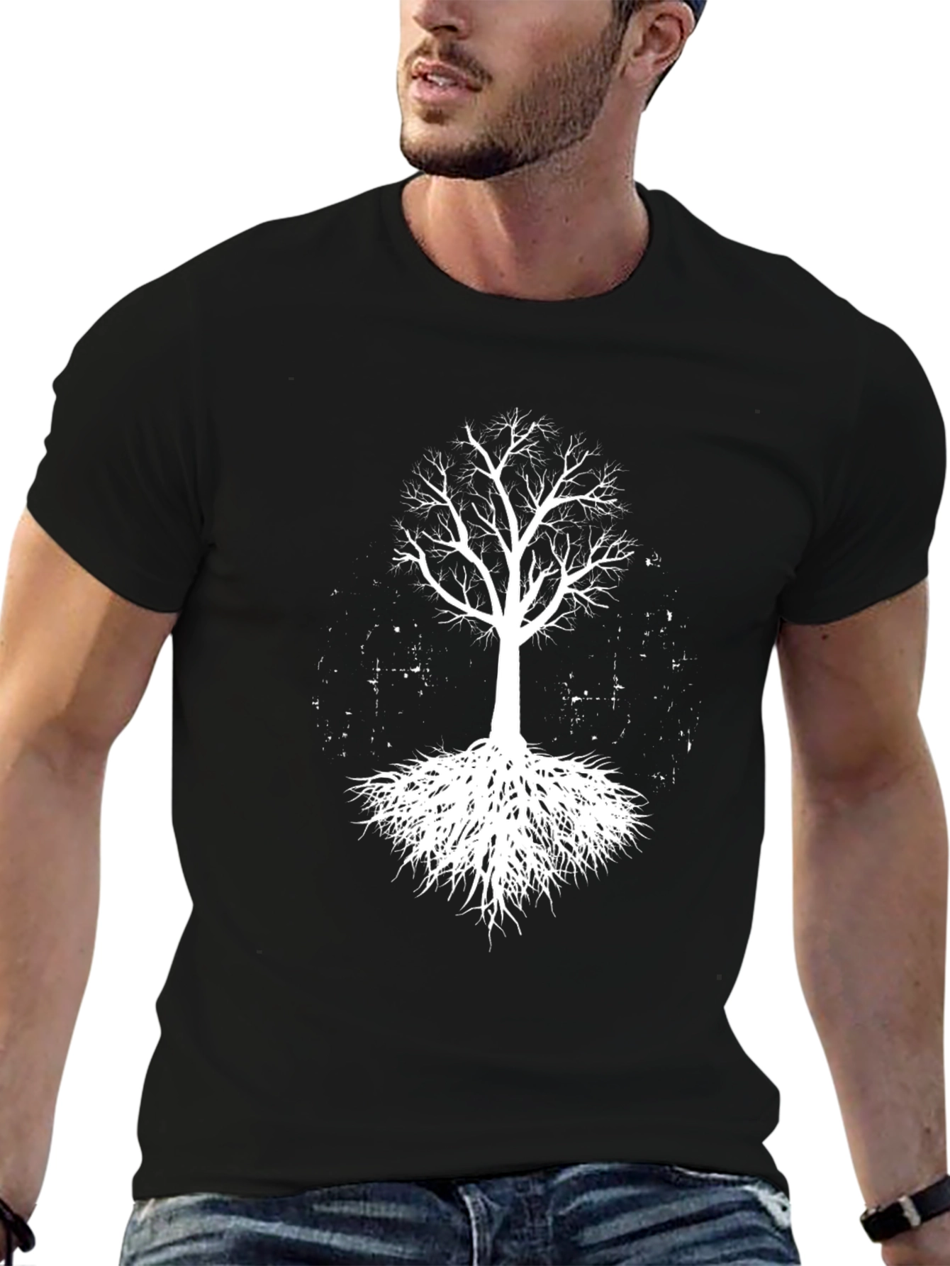 Black Tree of Life Graphic Tee view 6