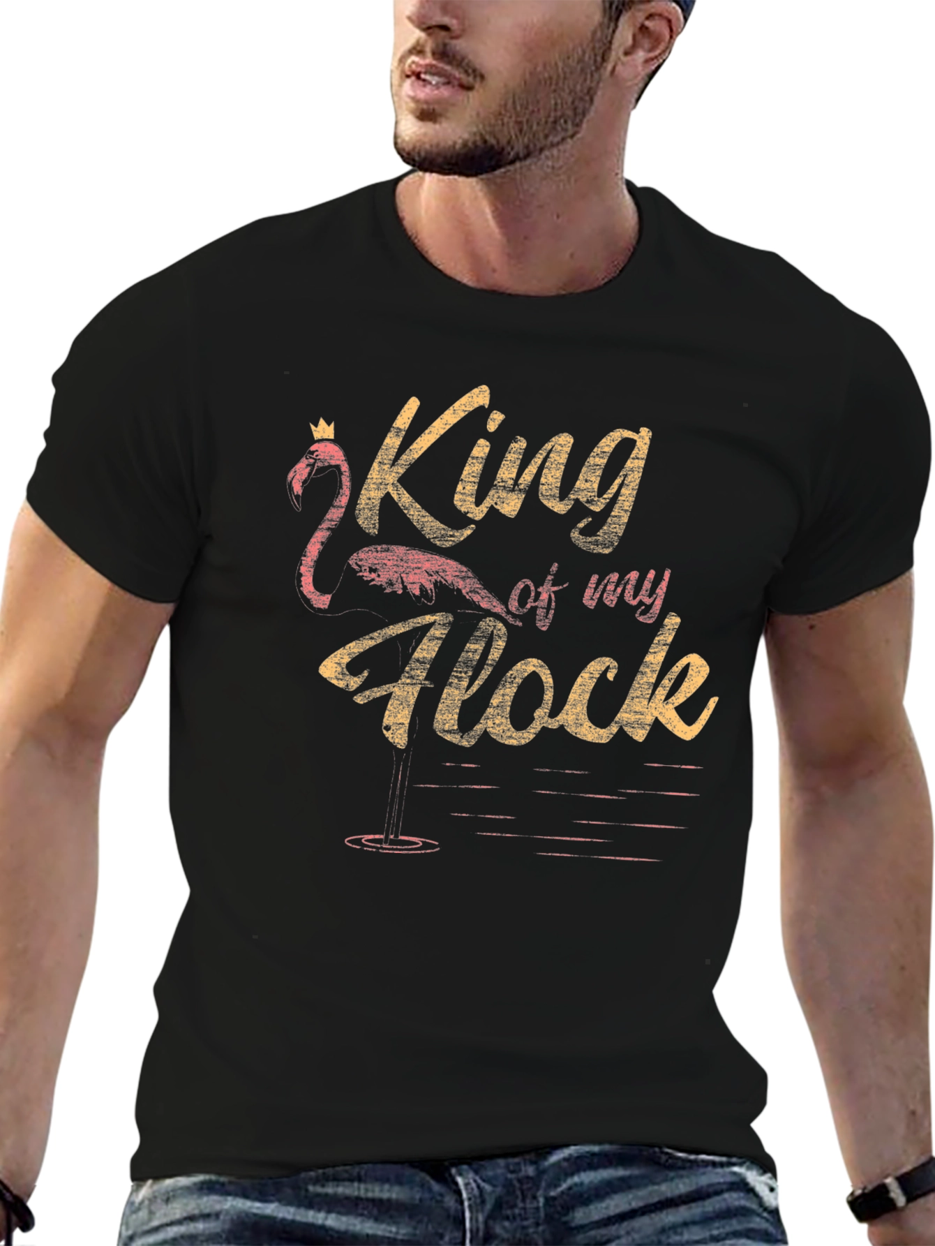 Black King of My Flock Graphic Tee view 6