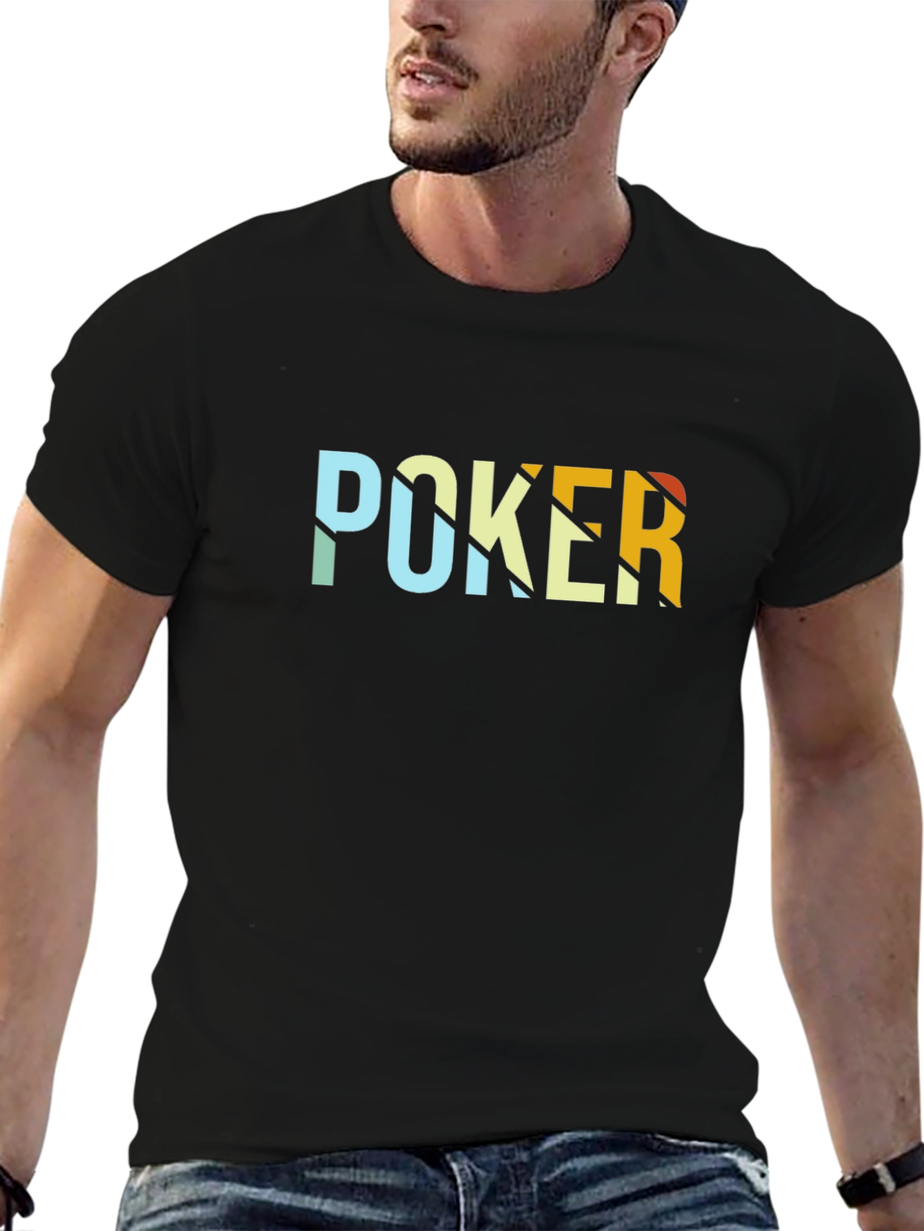Retro Poker Graphic T-Shirt - Unique Design - 6