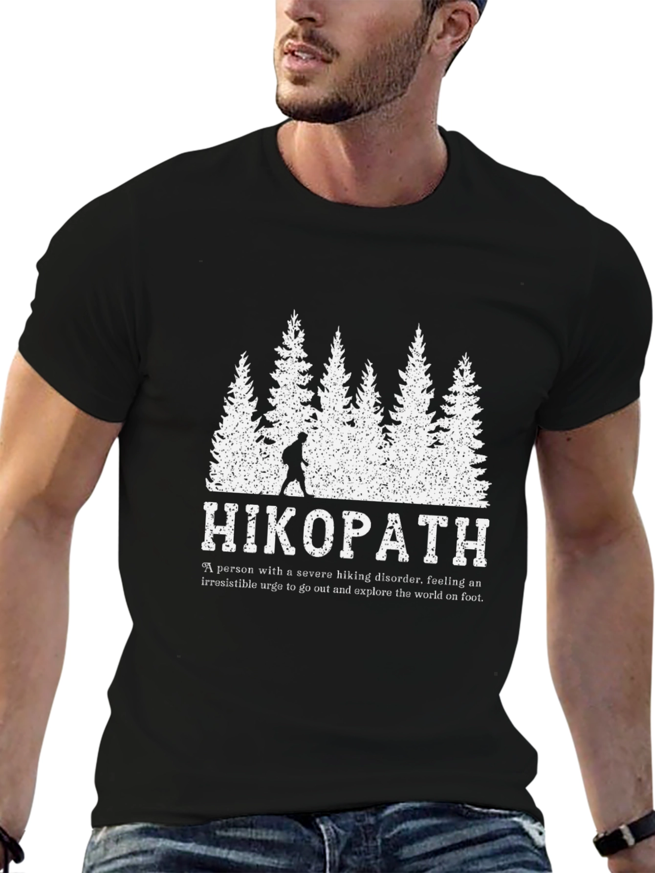 Black Hikopath Hiking T-Shirt - Explore the World view 6