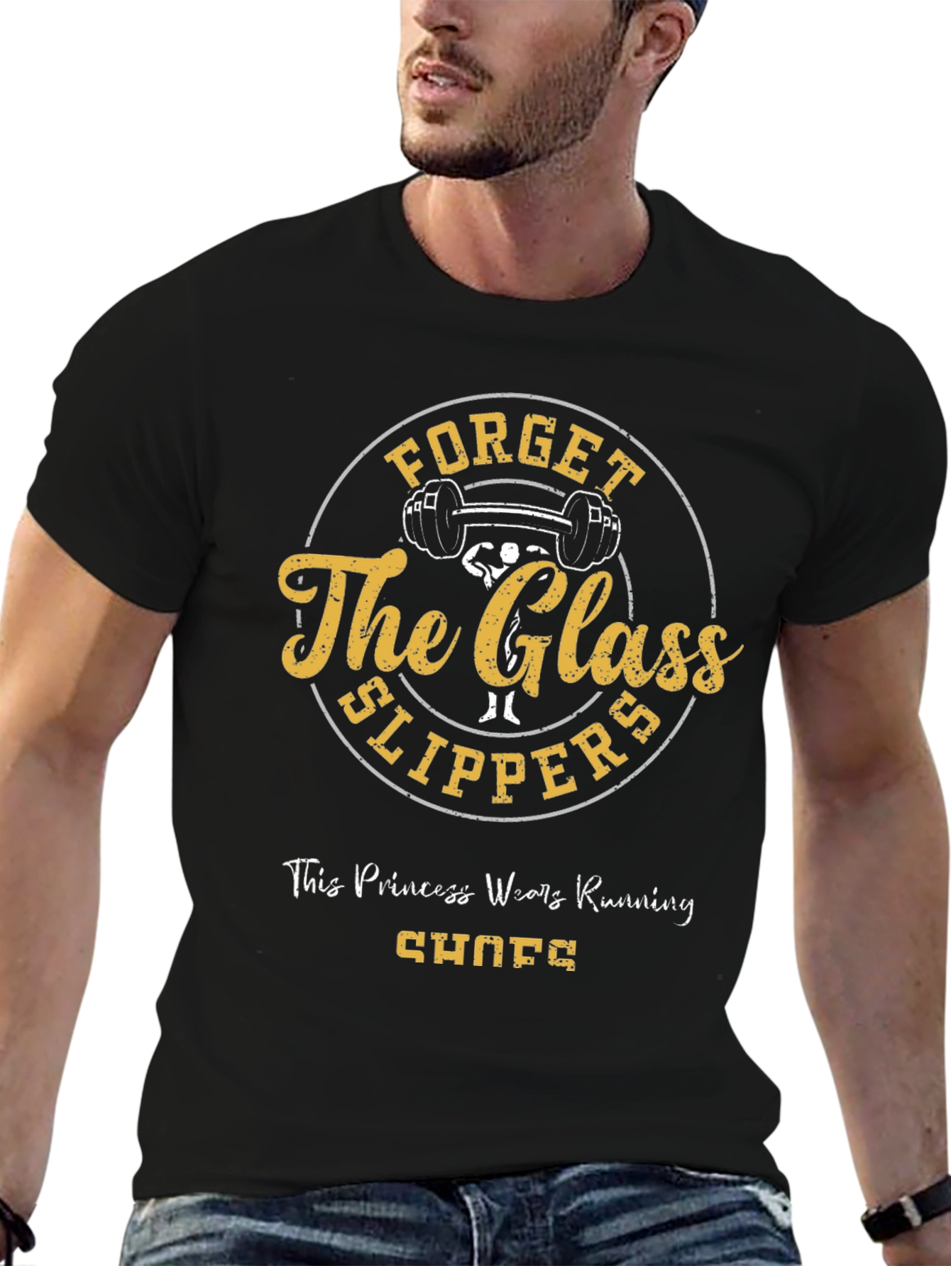 Black Forget Glass Slippers T-Shirt view 6