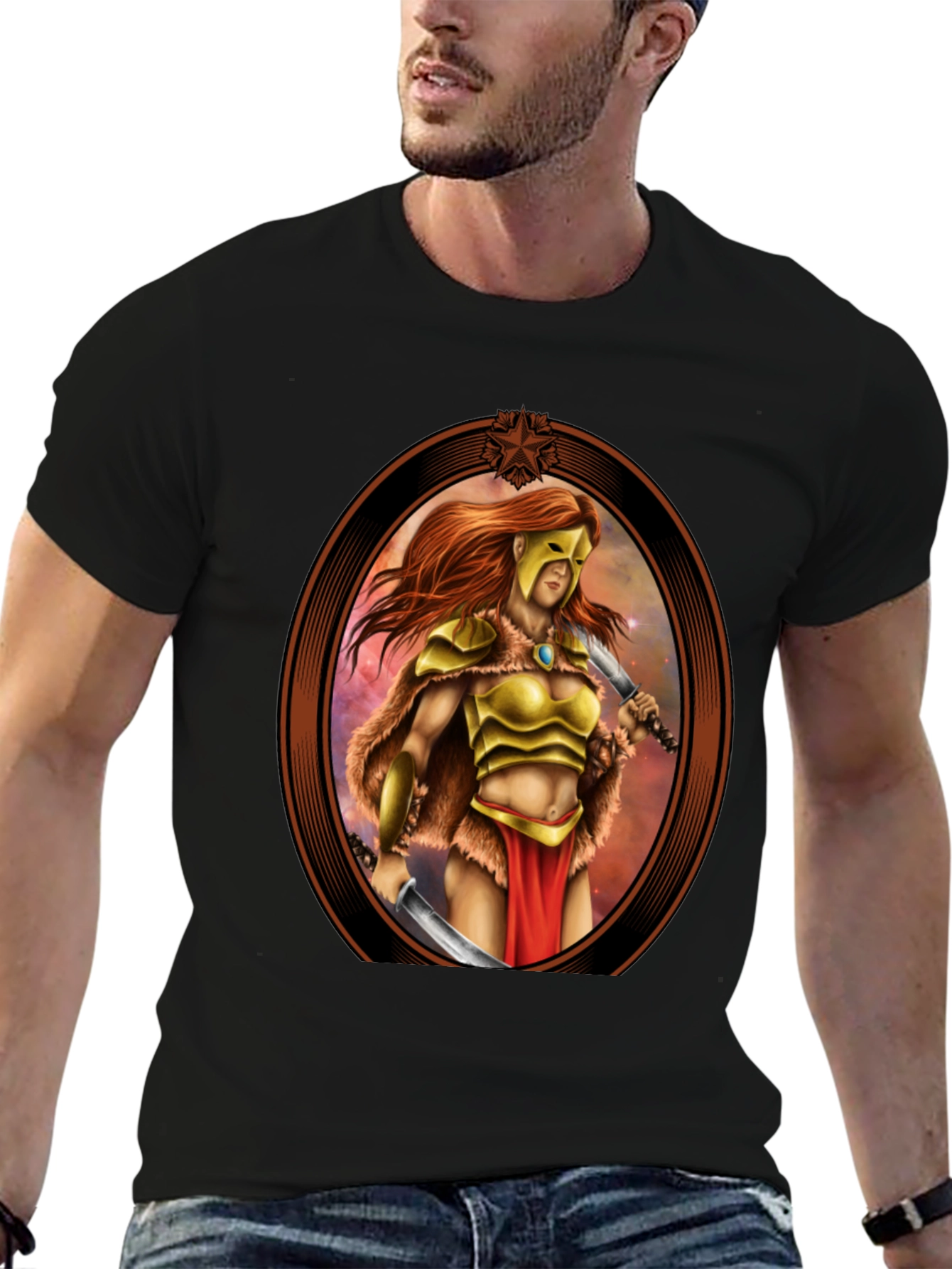 Black Warrior Woman Graphic Tee view 6