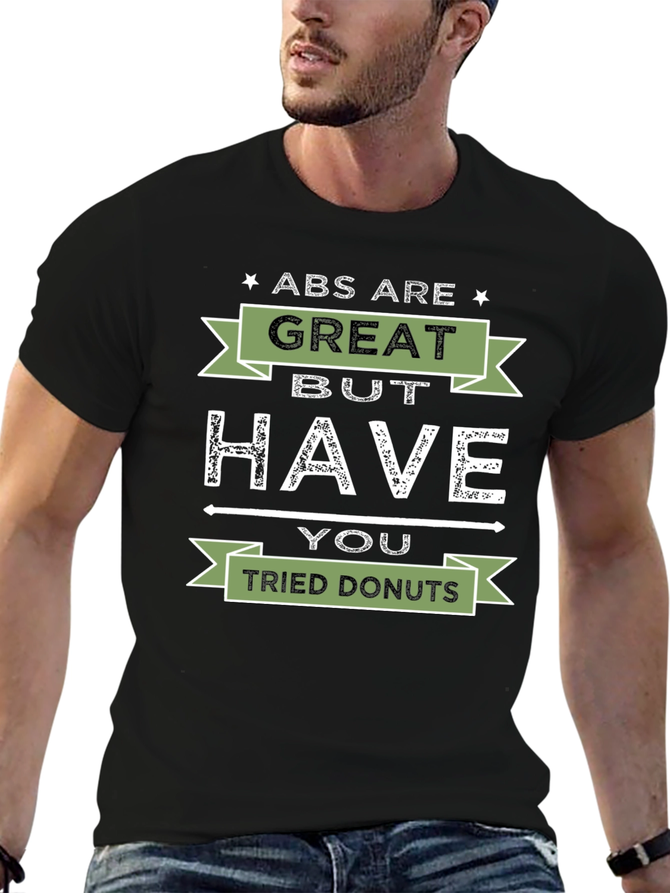 Black Abs are Great, But Have You Tried Donuts T-Shirt view 6