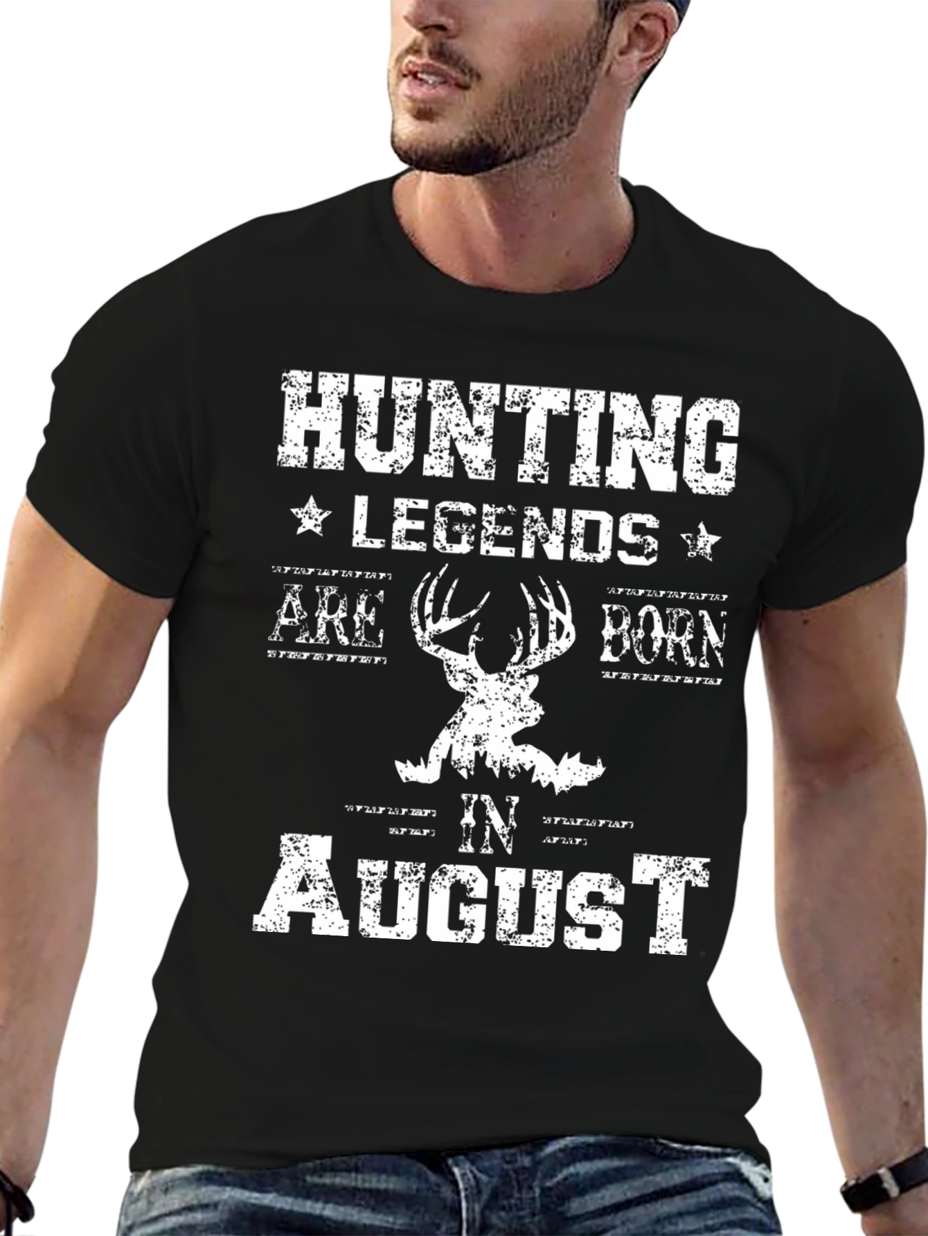 Hunting Legends Born in August T-Shirt - 6