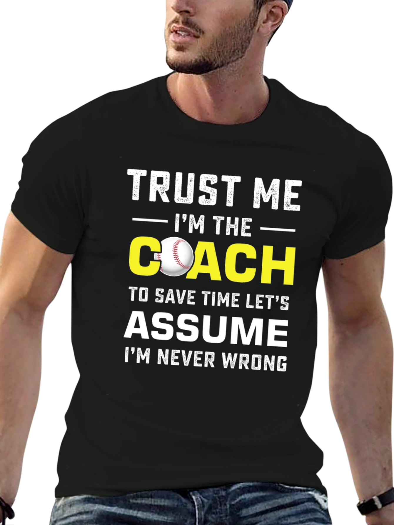 Black Trust Me I'm The Coach T-Shirt view 6