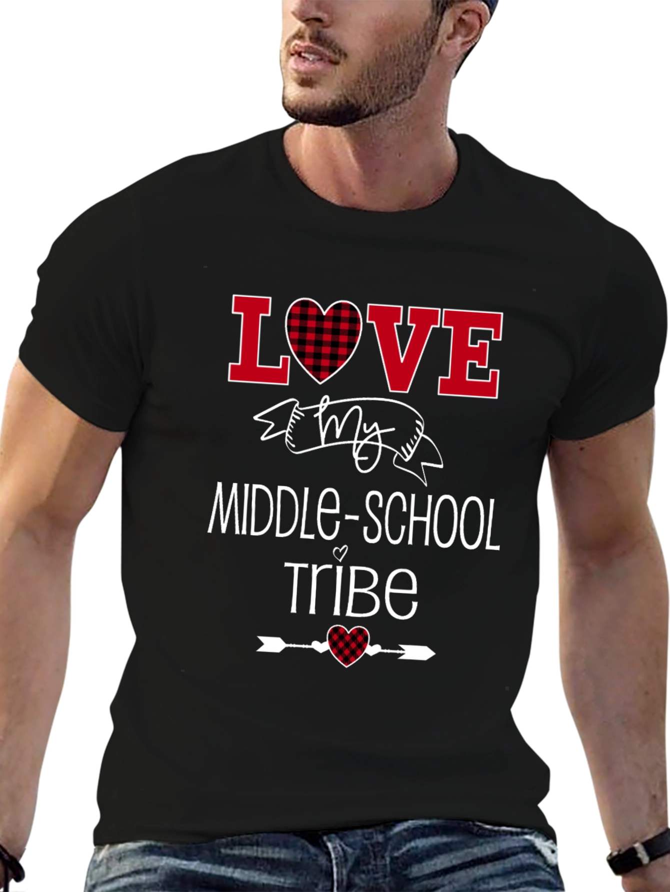 Black Love My Middle School Tribe Graphic Tee view 6