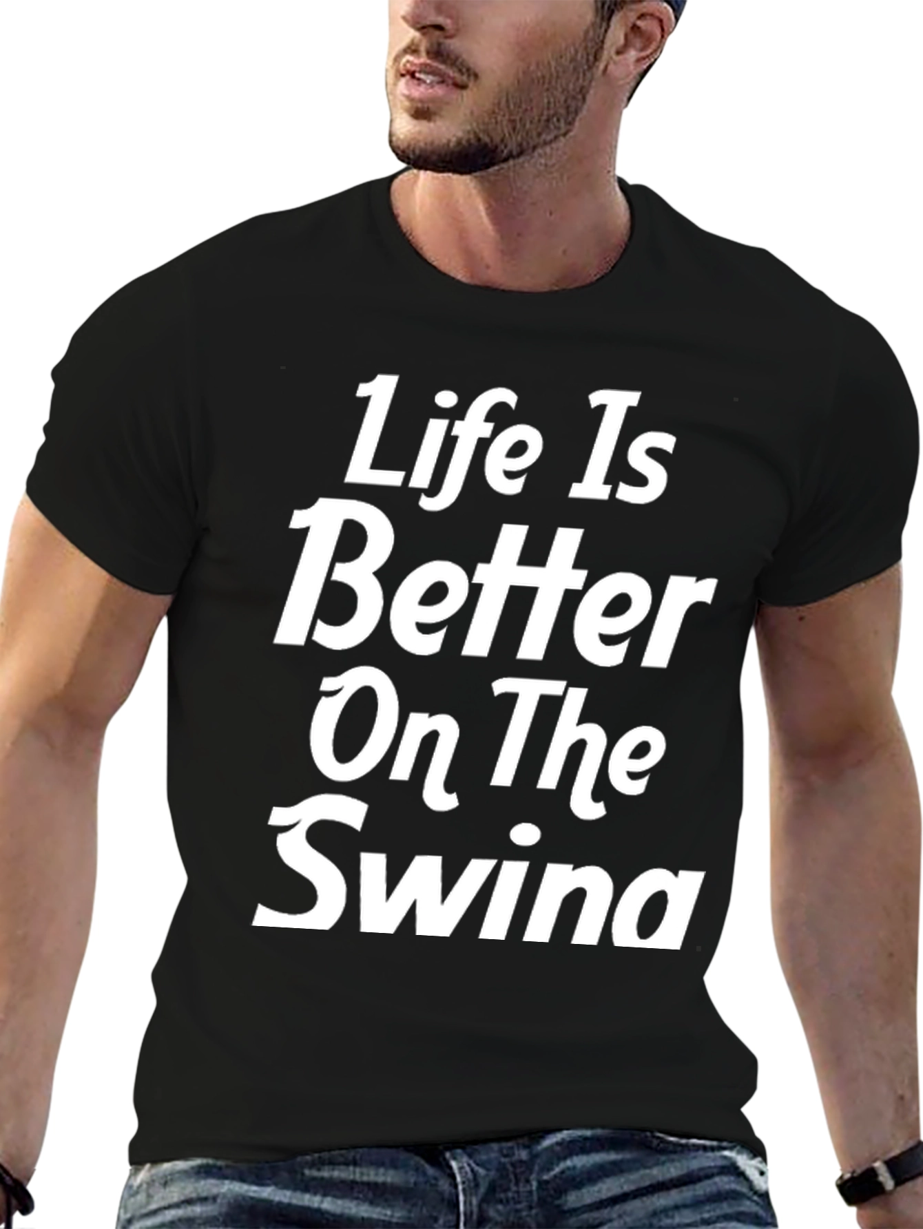 Black Life is Better On The Swina T-Shirt view 6