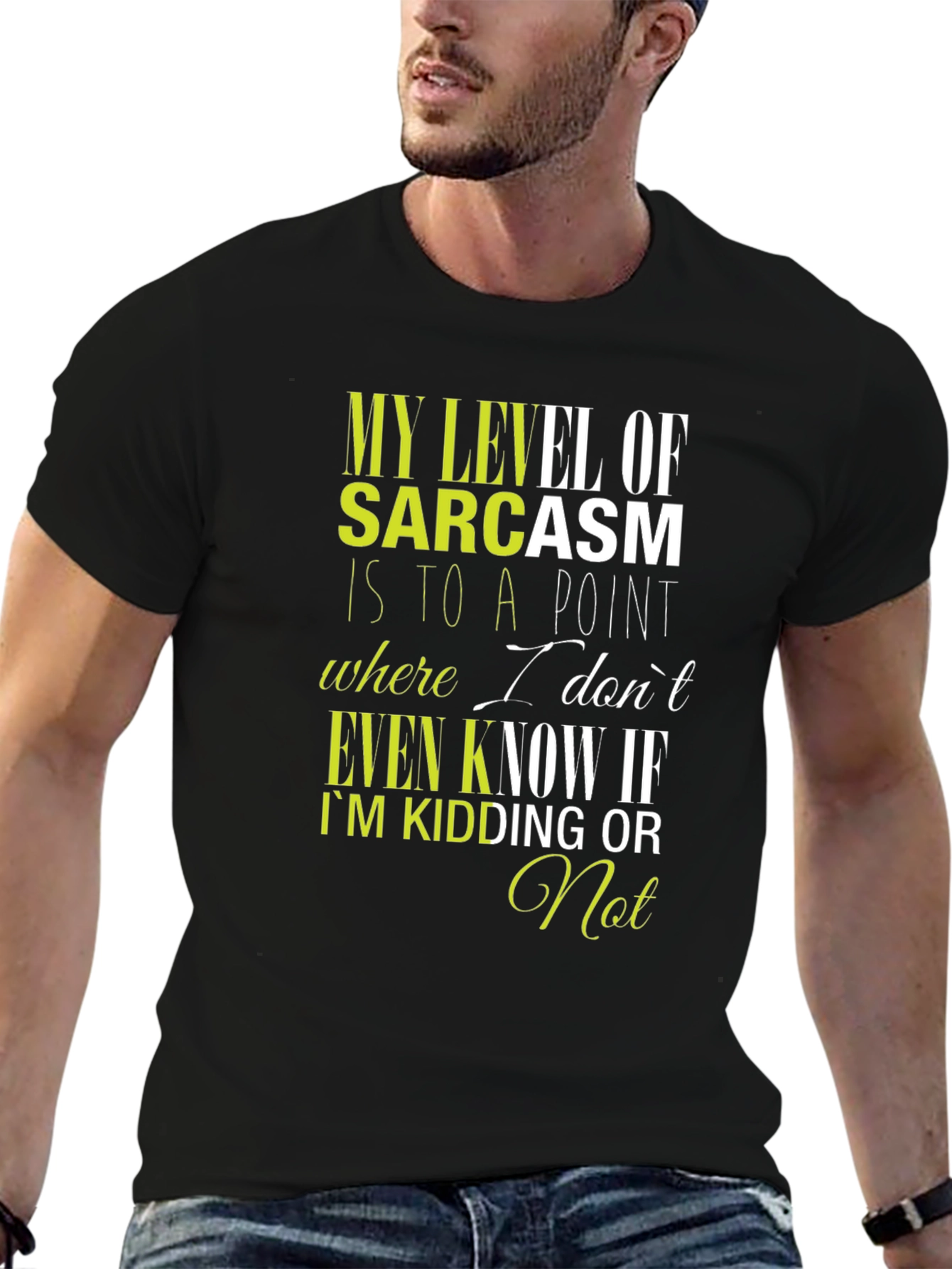 Black Sarcastic Humor T-Shirt - Funny Graphic Tee view 6
