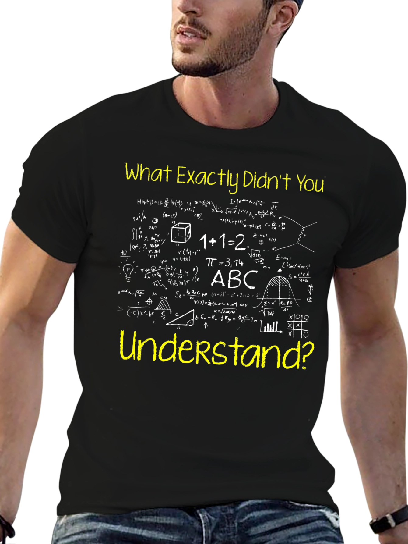 Black Math Formula T-Shirt - What Didn't You Understand? view 6