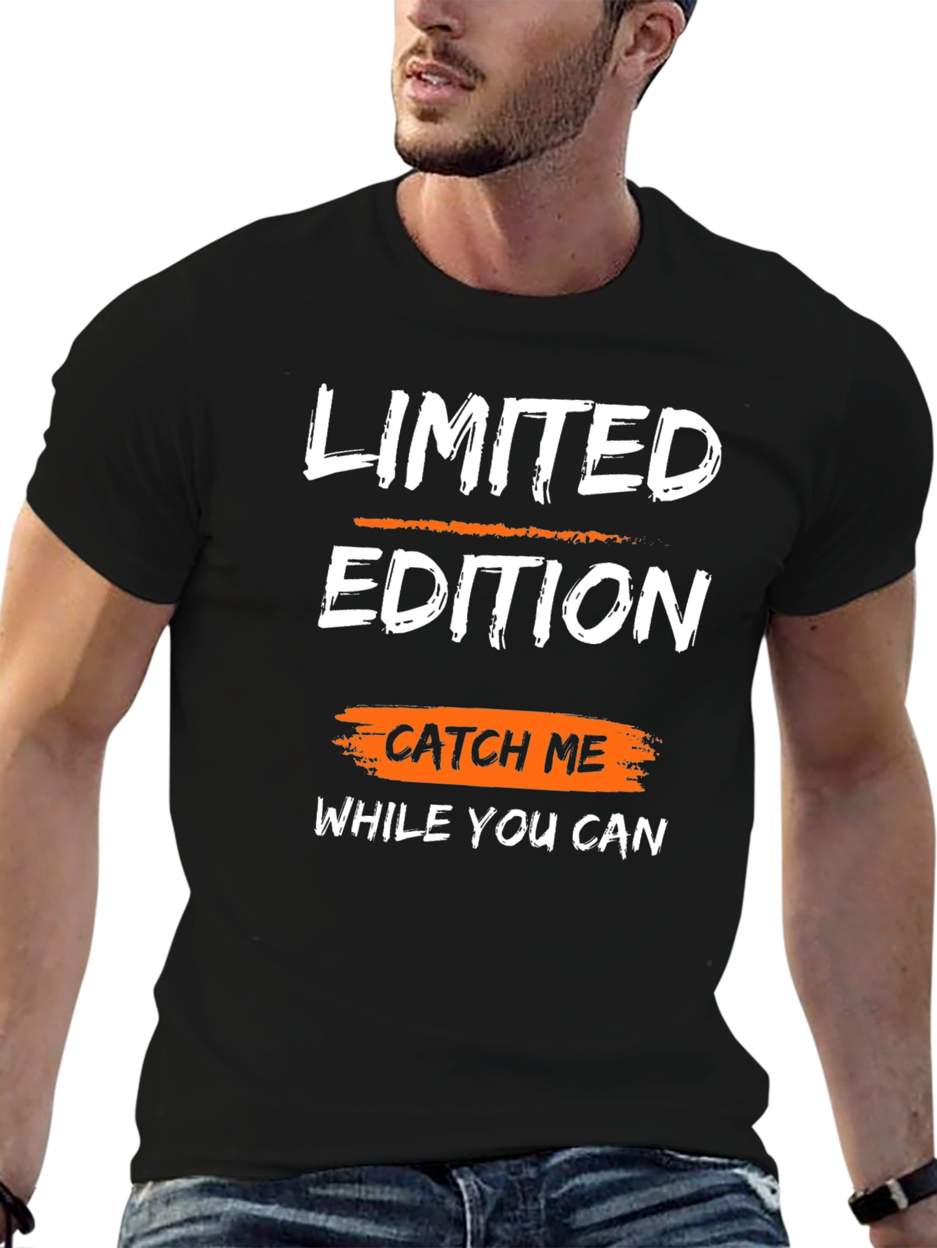 Black Limited Edition Catch Me Graphic Tee view 6