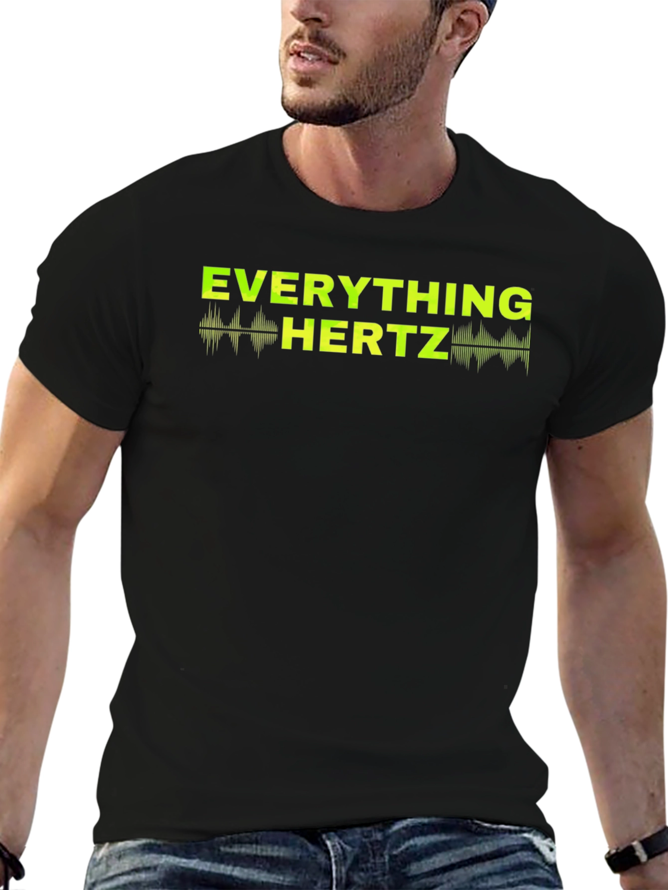 Black Everything Hertz Graphic T-Shirt - Black view 6