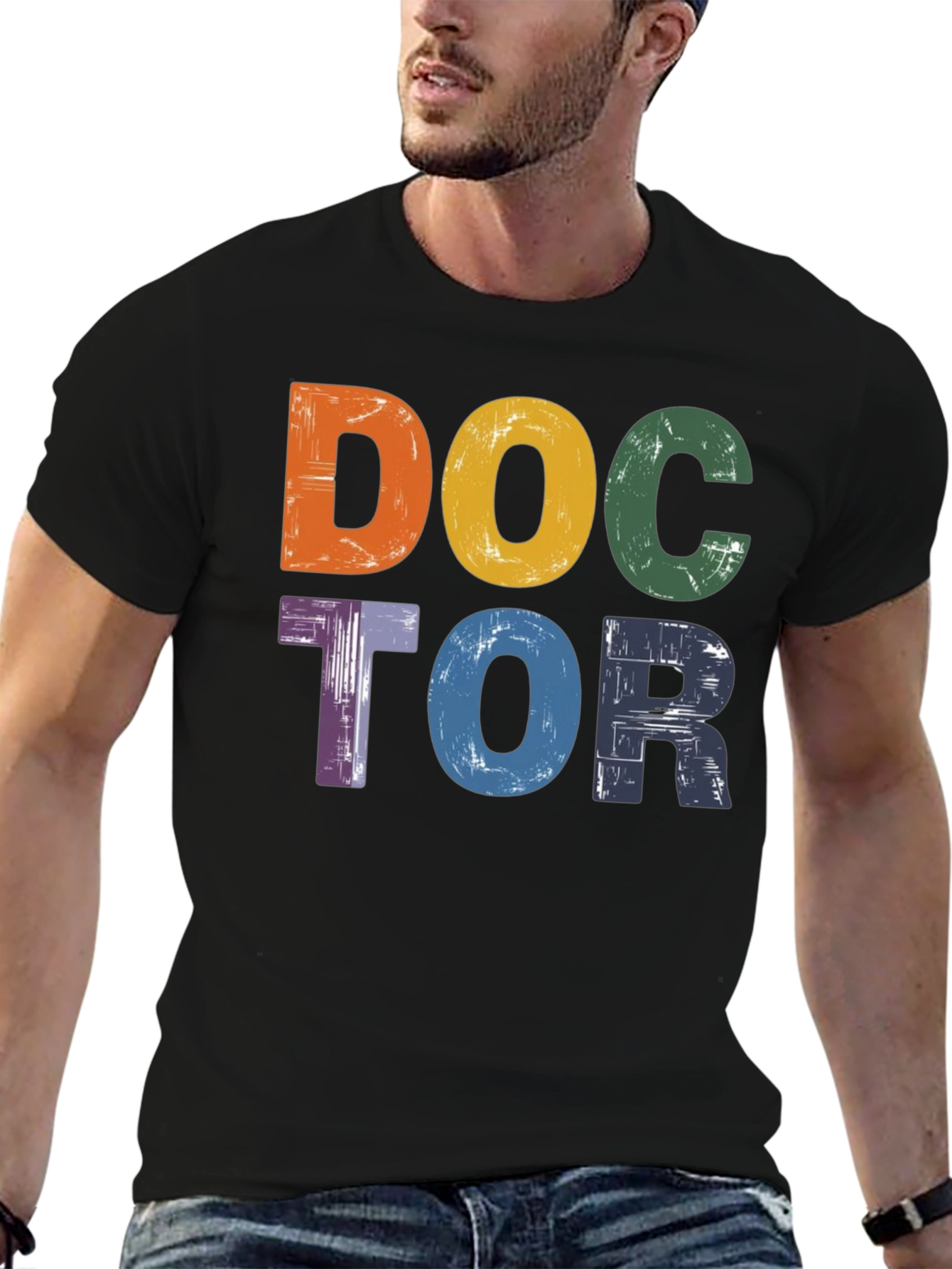 Black Doctor Colorful Graphic Tee view 6