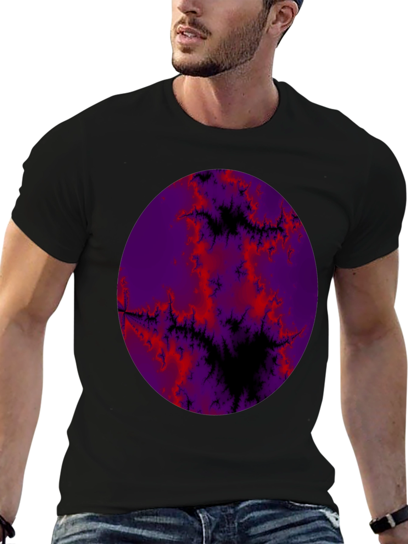 Fractal Planet Graphic T-Shirt - 6