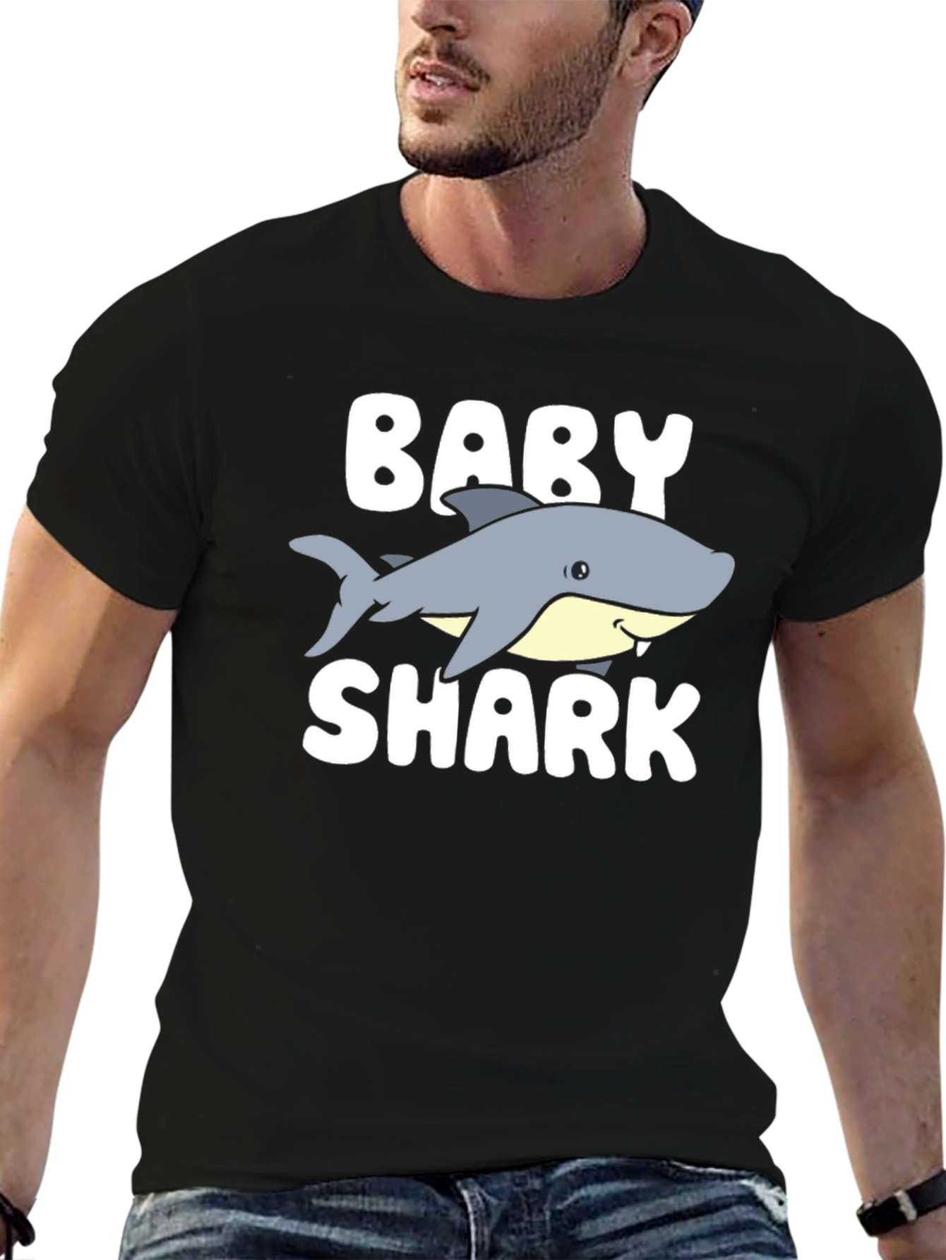 Black Baby Shark Graphic Tee view 6