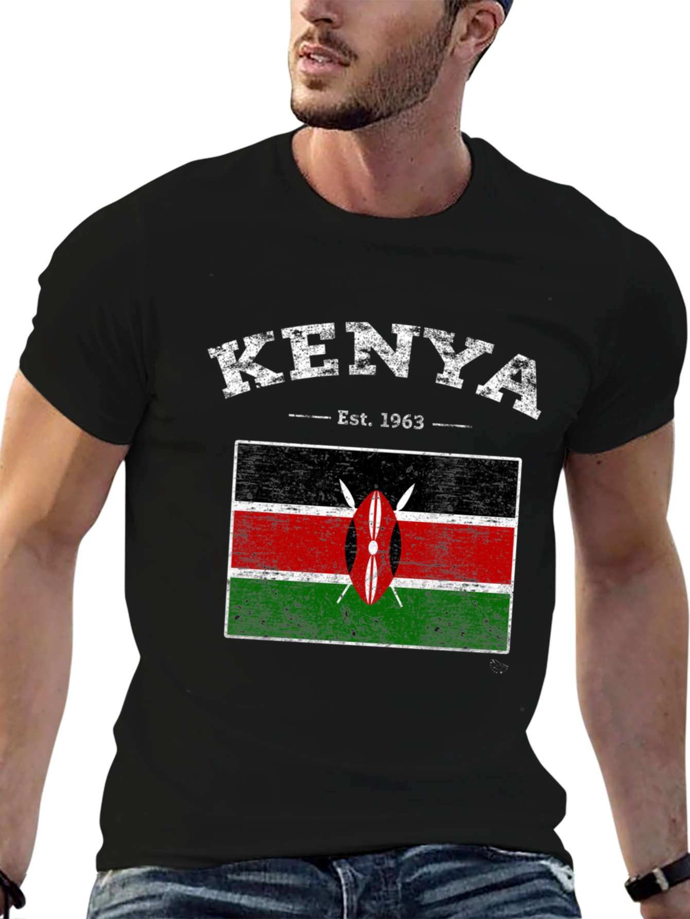 Kenya Flag Graphic T-Shirt - Est. 1963 - 6