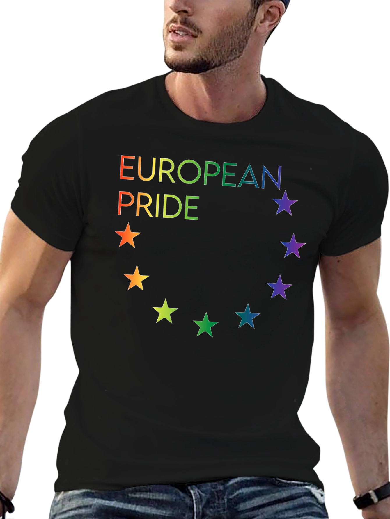 European Pride Rainbow Star T-Shirt - 6
