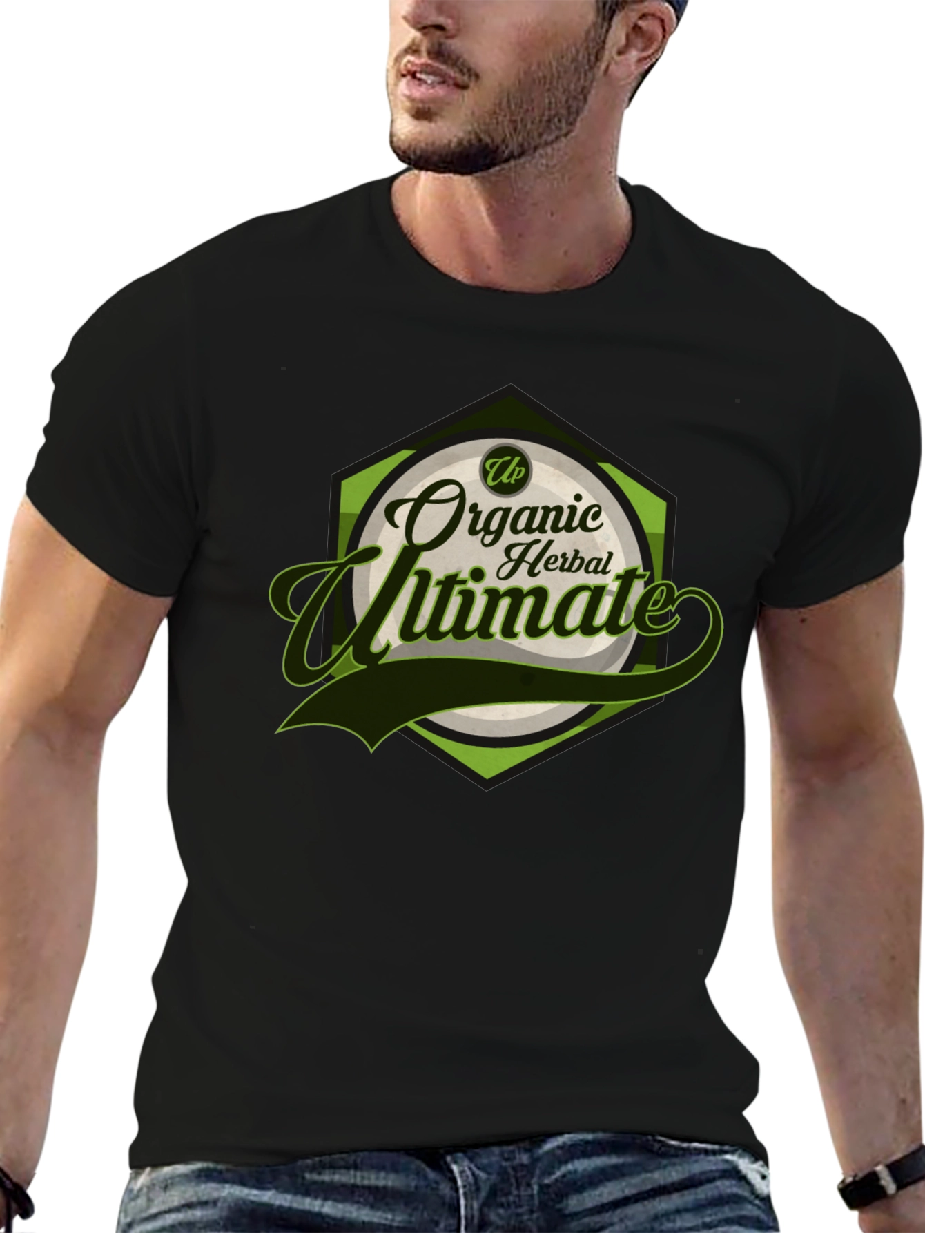 Black Organic Herbal Ultimate T-Shirt Black view 6