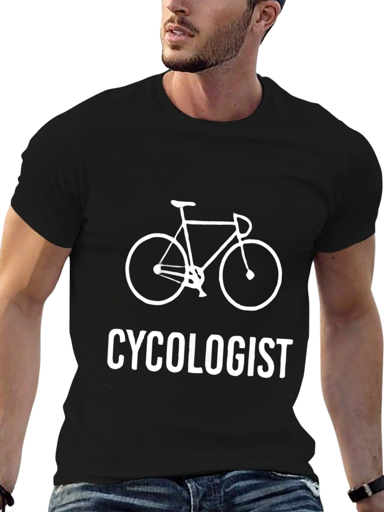 Black Cyclologist Graphic Tee - Ride On! view 6