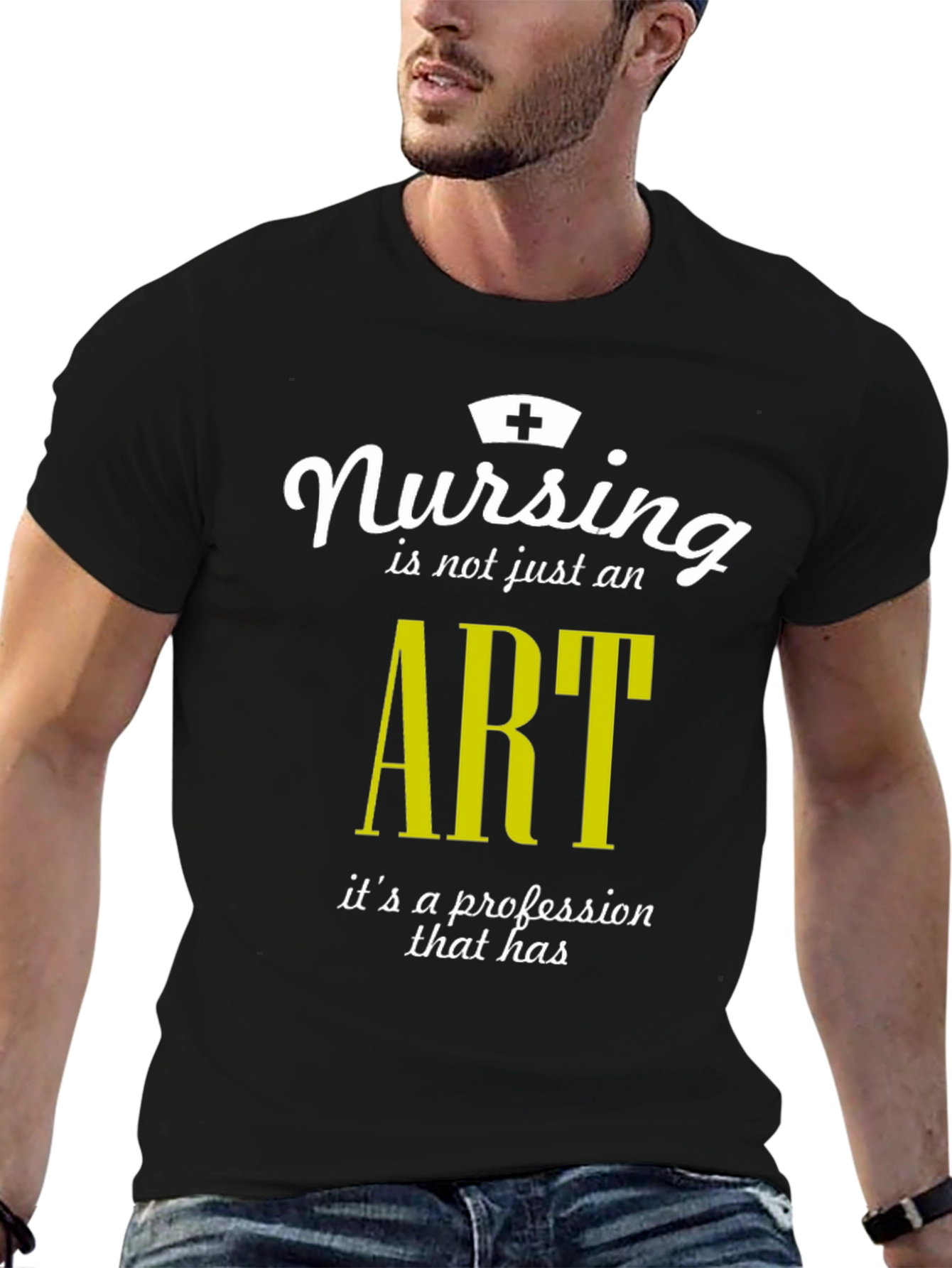 Black Nursing is an Art T-Shirt view 6