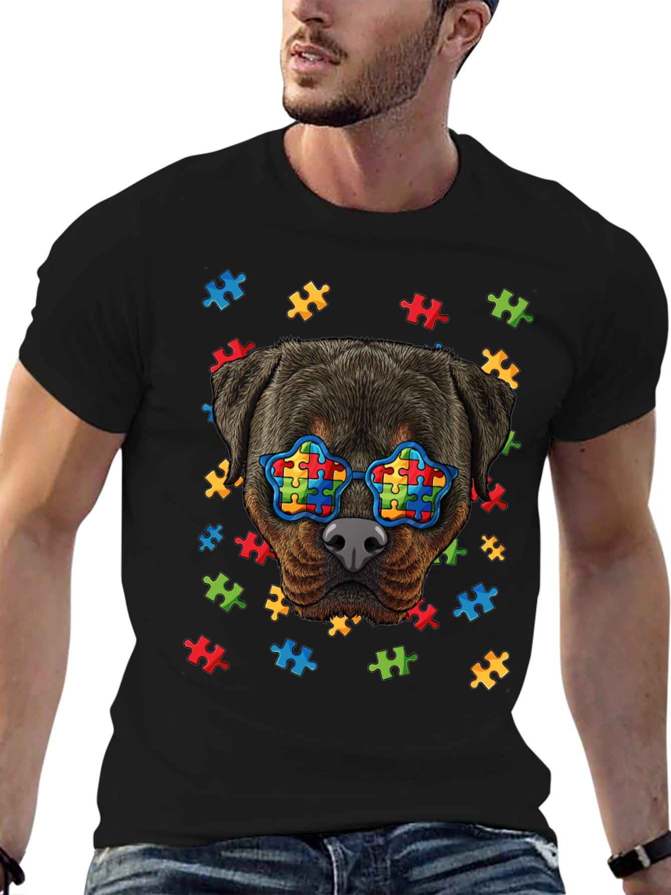 Autism Awareness Rottweiler T-Shirt - 6