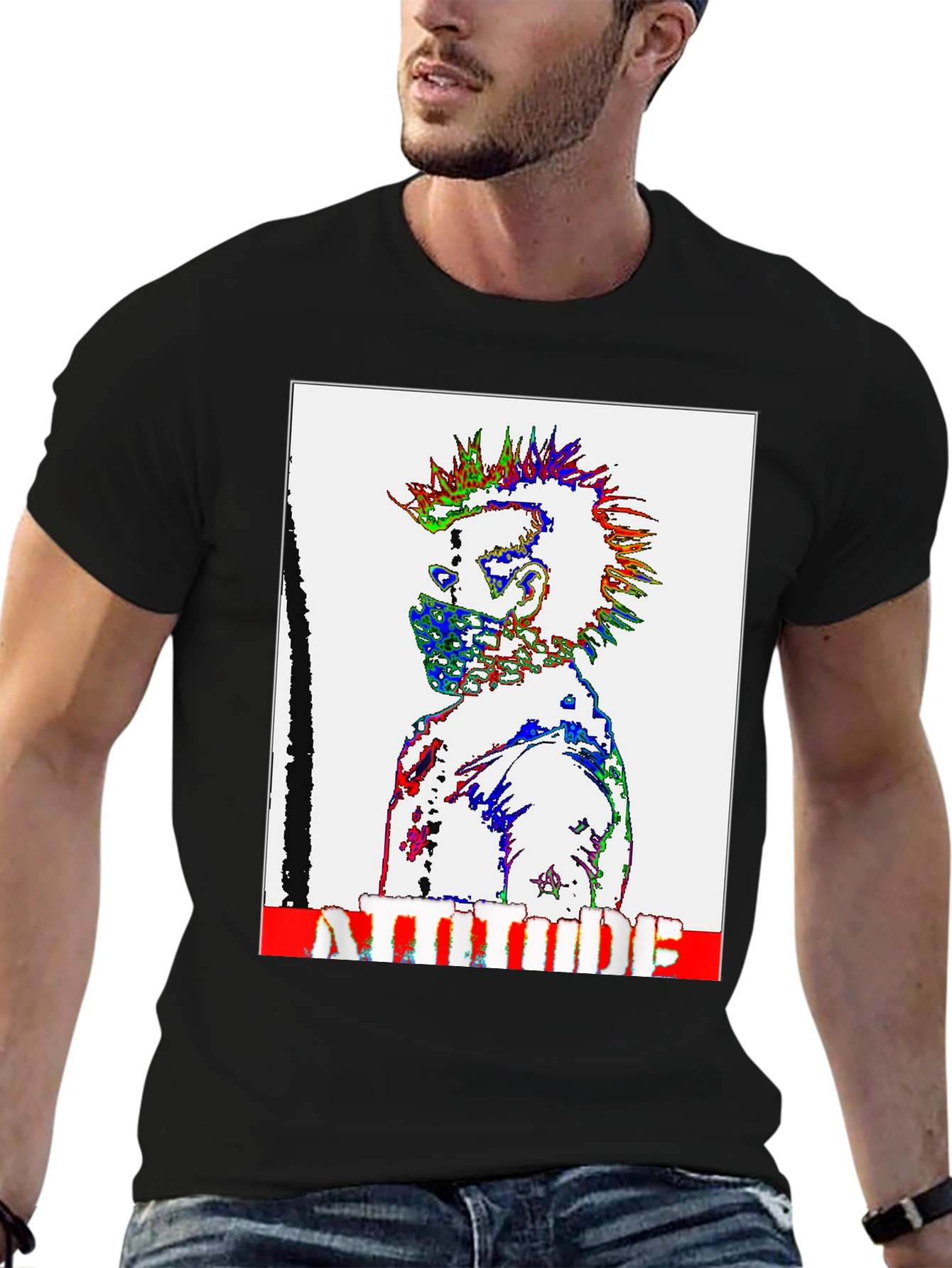 Attitude Punk Graphic T-Shirt - Bold Style - 6