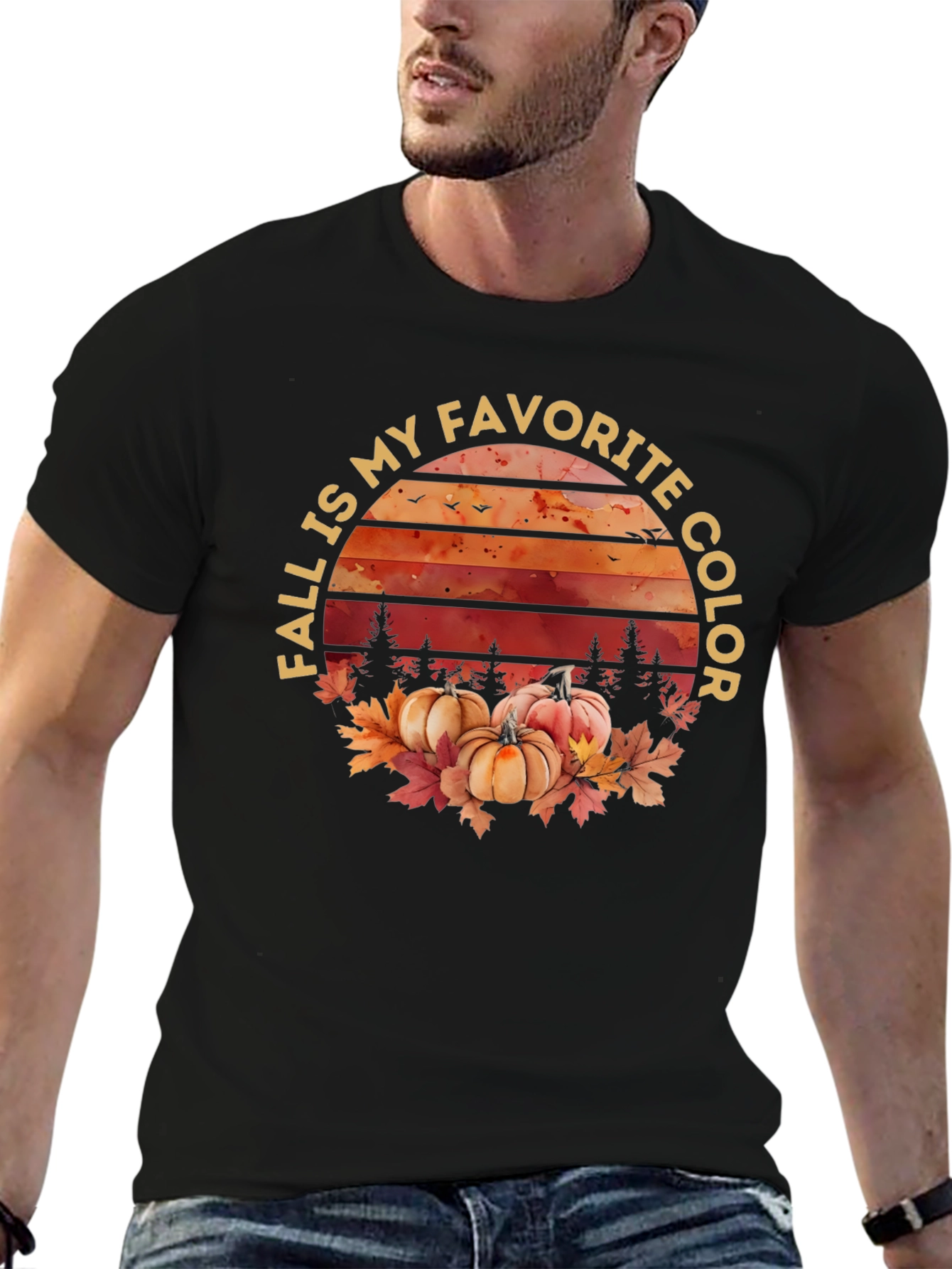 Black Fall Is My Favorite Color T-Shirt view 6