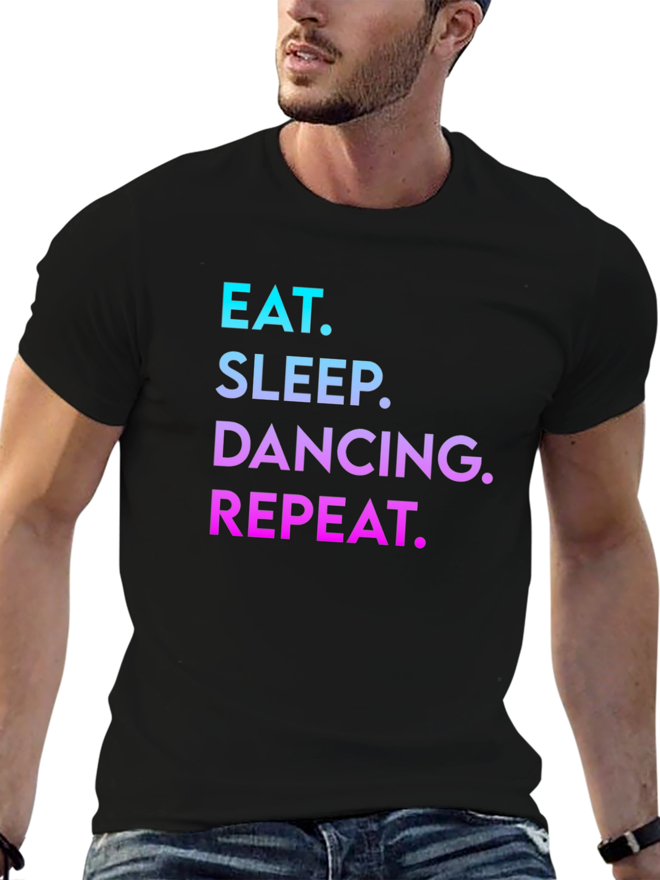 Black Eat Sleep Dancing Repeat T-Shirt view 6
