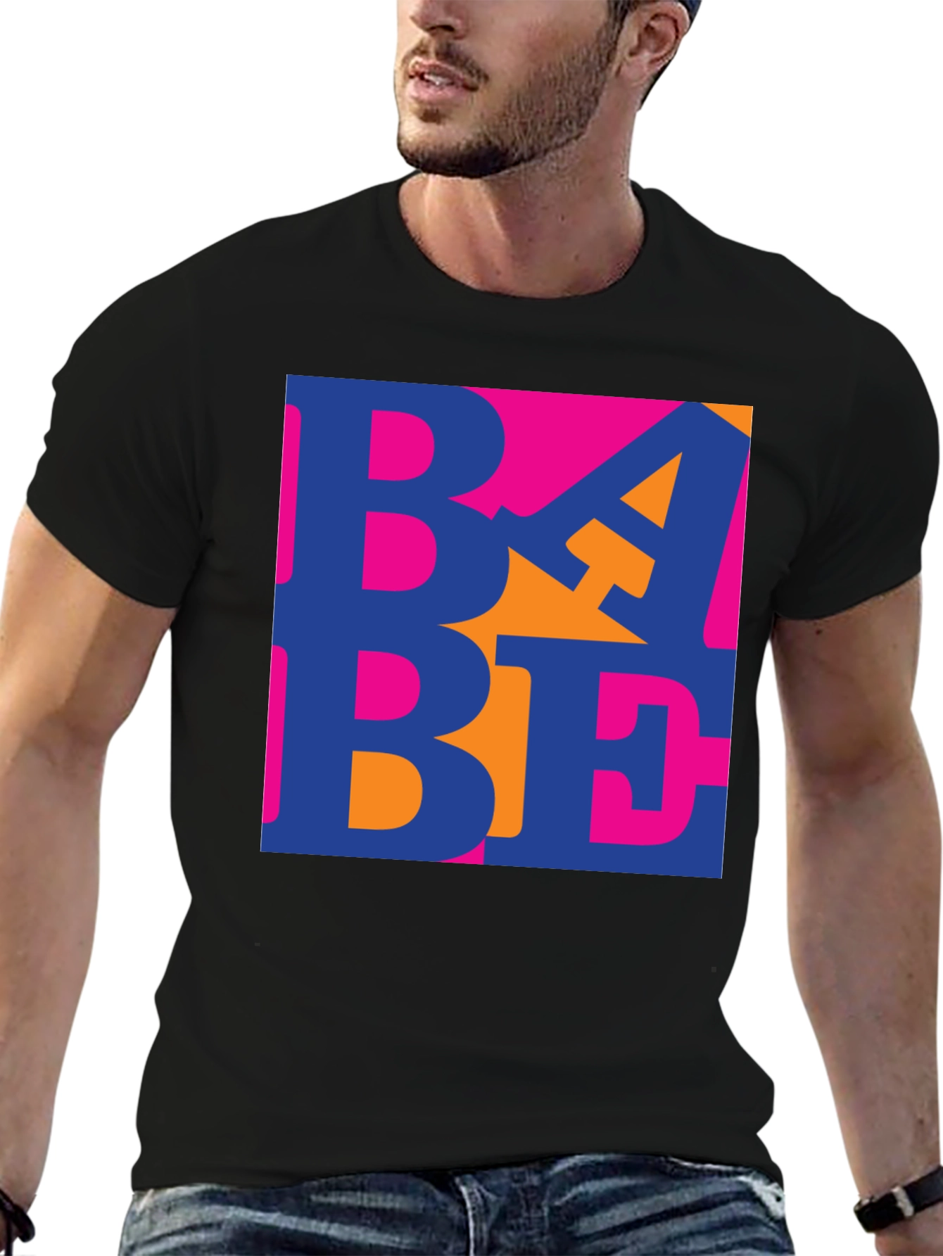 Black BAE T-Shirt - Bold Graphic Design, Soft Cotton Tee view 6