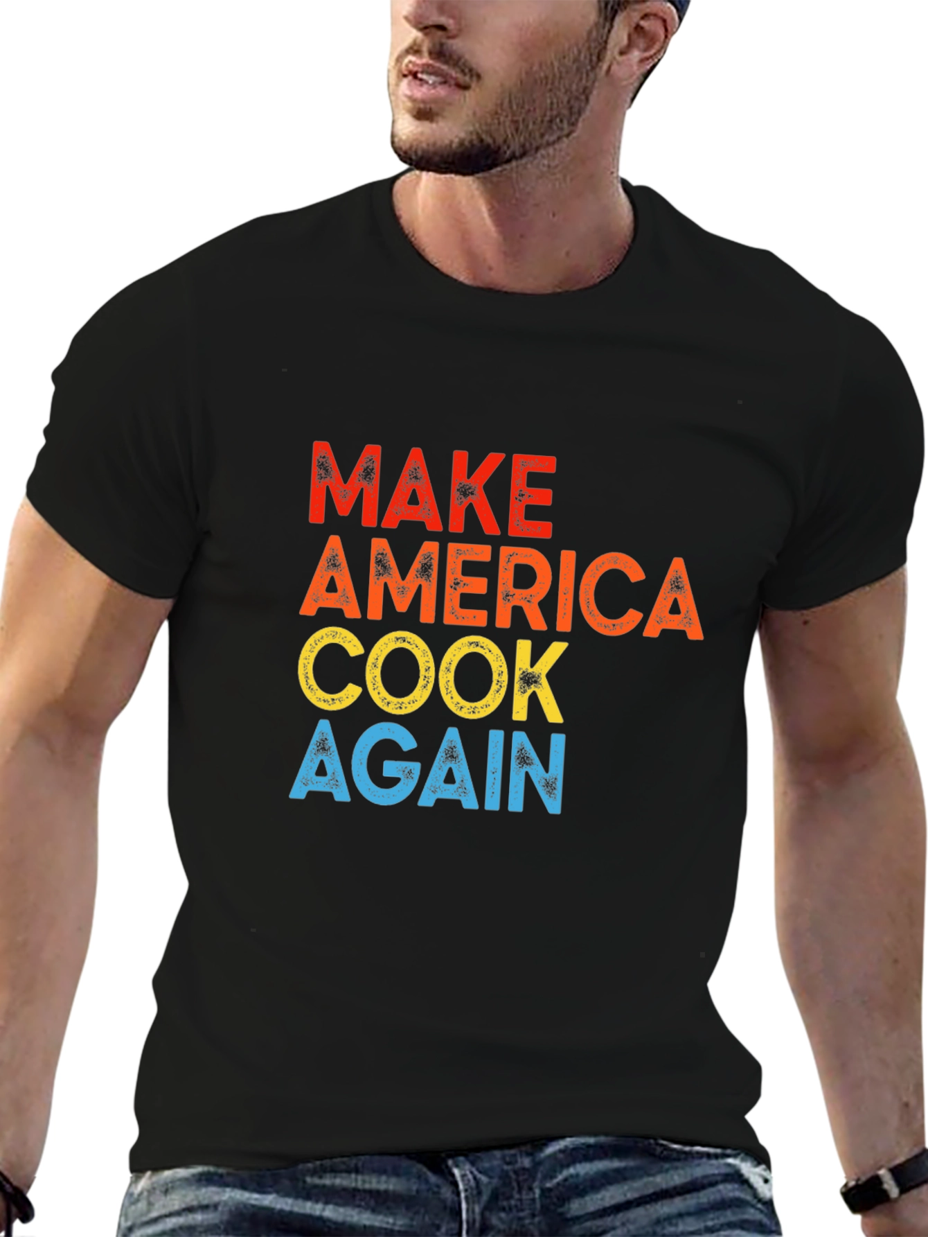 Black Make America Cook Again T-Shirt view 6