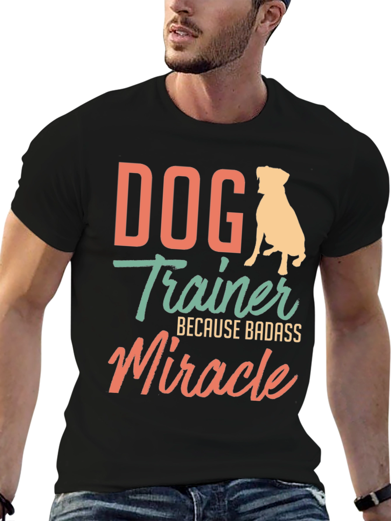 Black Dog Trainer Badass Miracle T-Shirt view 6