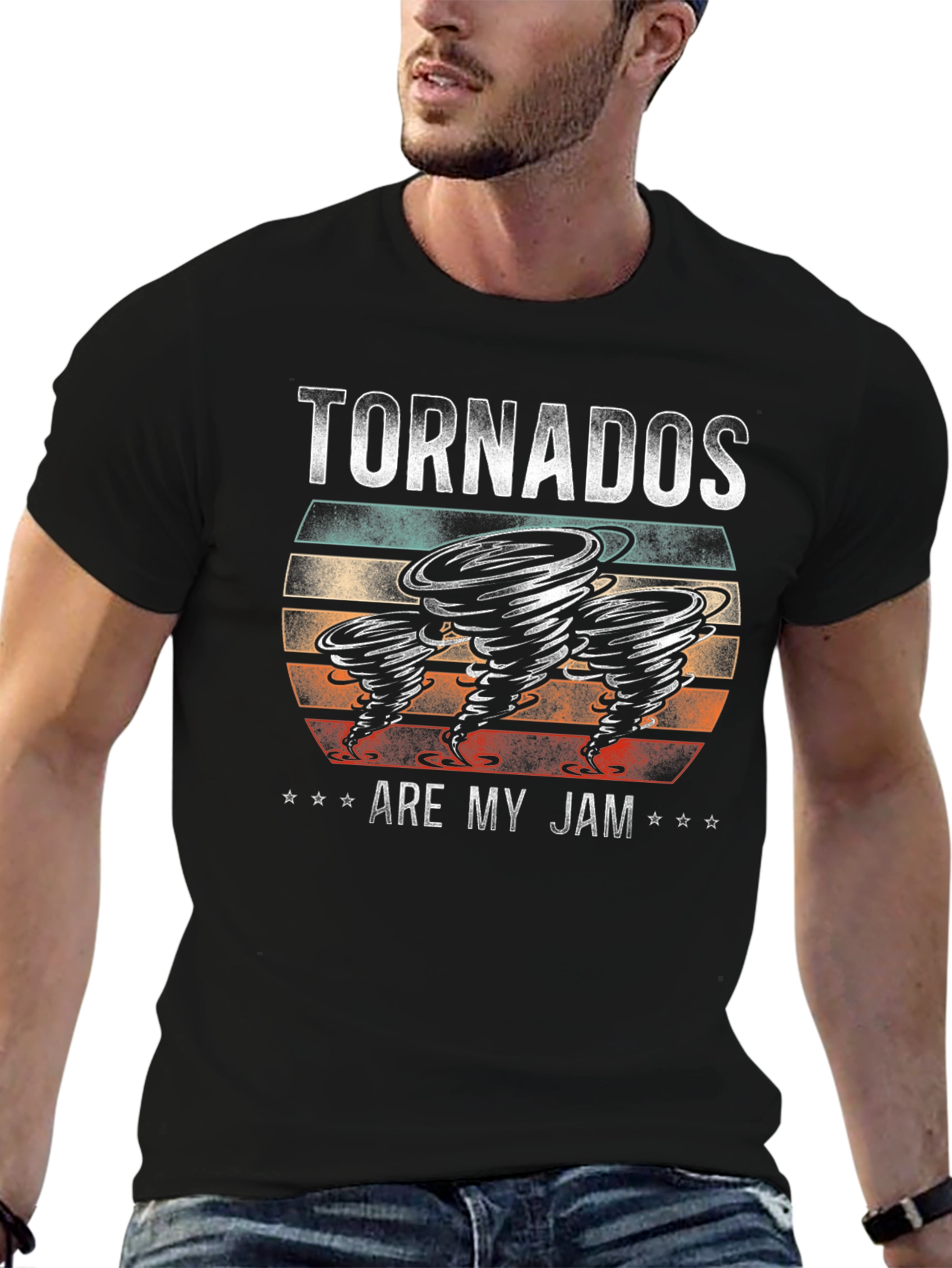 Black Tornadoes Are My Jam Graphic Tee view 6
