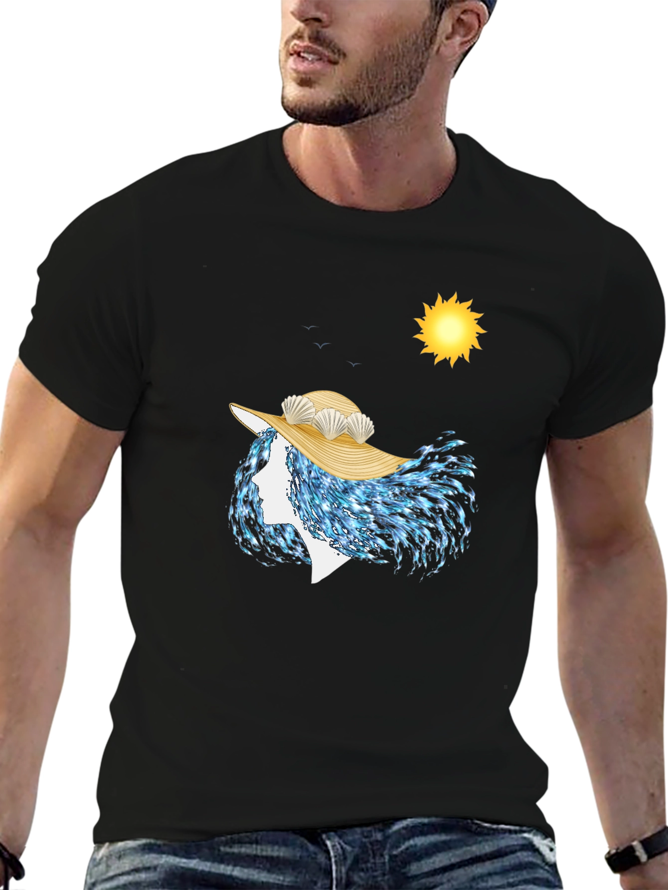 Ocean Wave Woman T-Shirt - Unique Artistic Design - 6