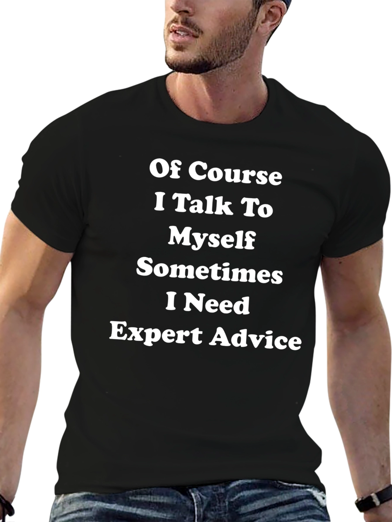 Black Funny Expert Advice T-Shirt view 6