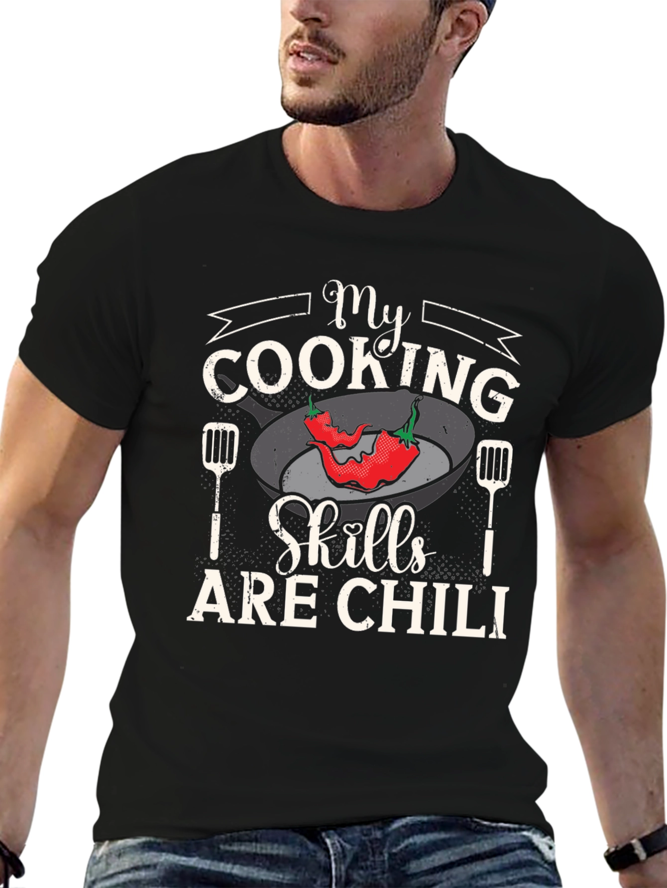 Funny Chili Pepper Cooking Skills T-Shirt - 6