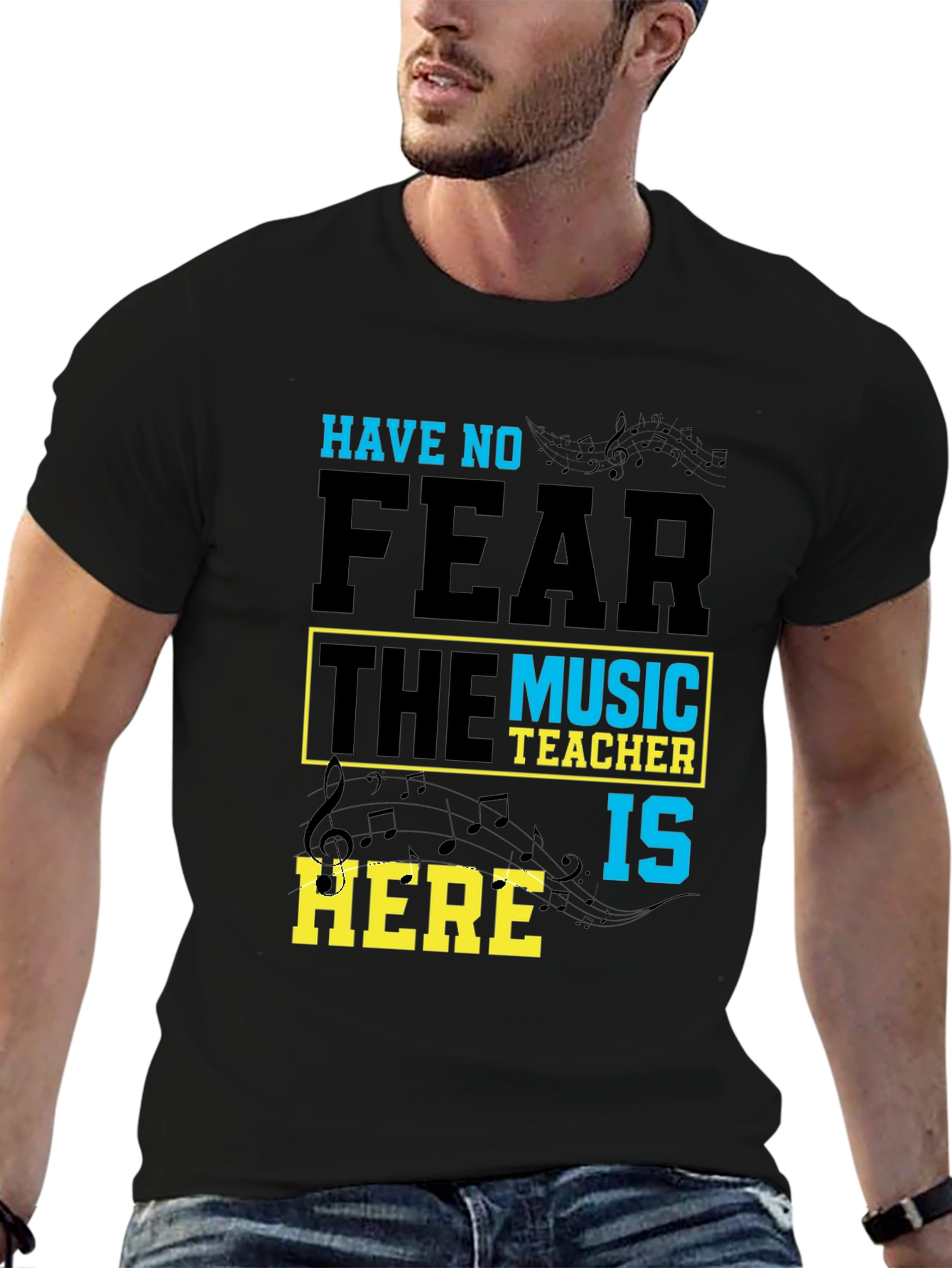 Black Music Teacher T-Shirt: Have No Fear view 6