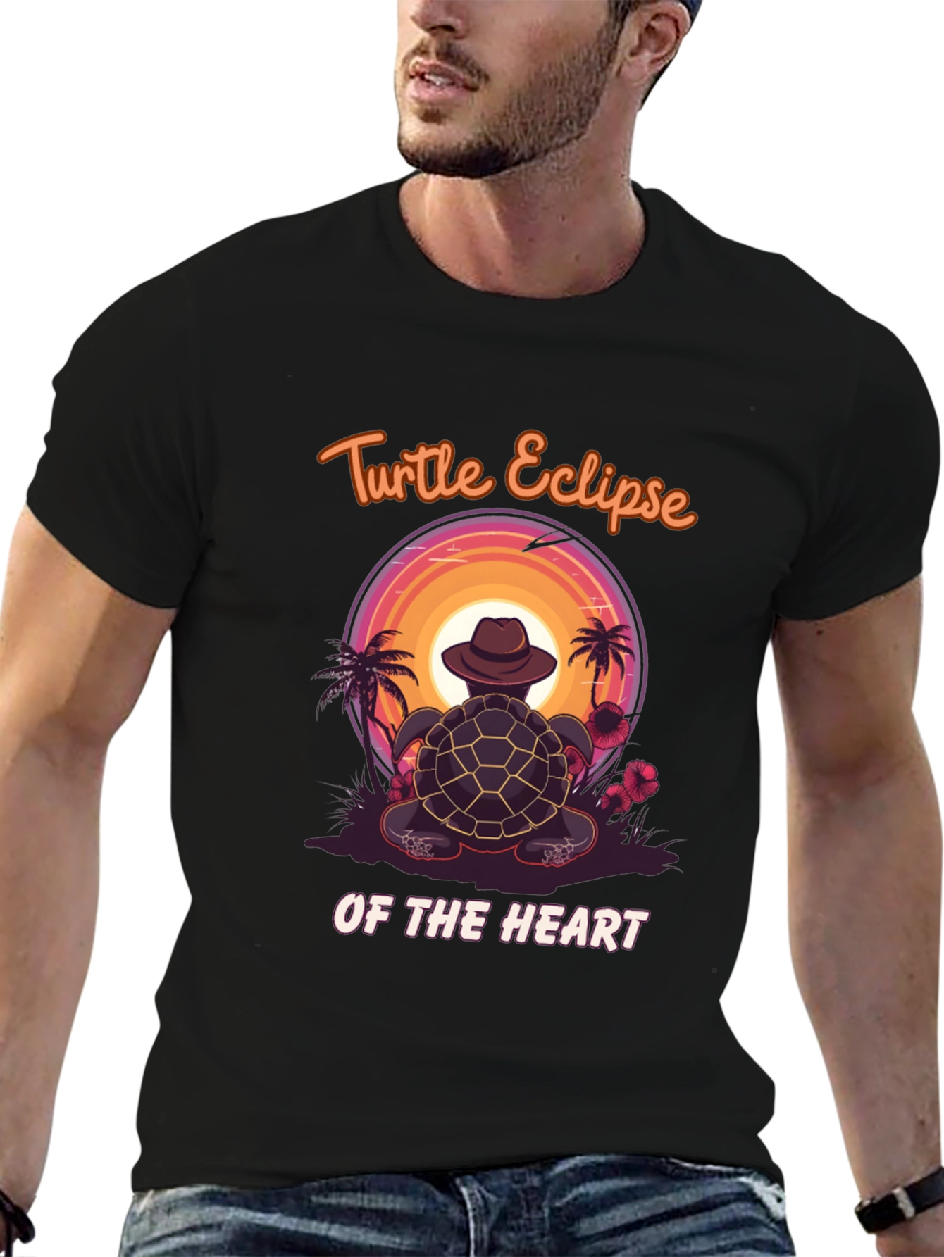 Black Turtle Eclipse of the Heart T-Shirt view 6