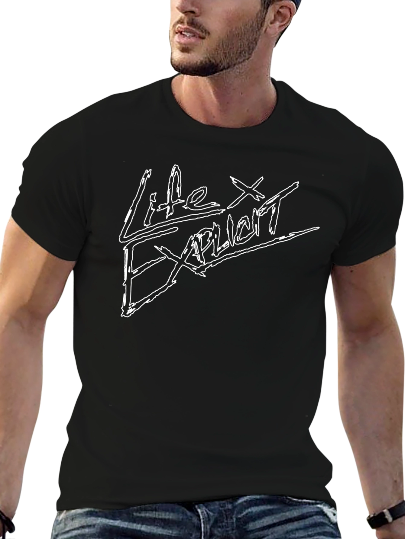 Black Life Explicit Graphic T-Shirt - Black Cotton Tee view 6