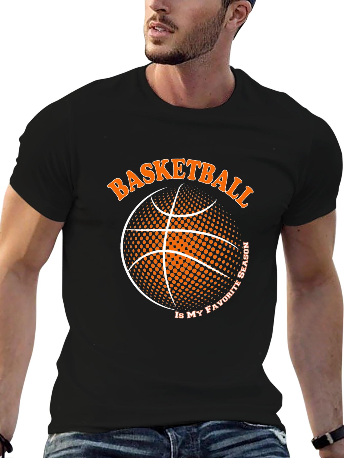 Black Basketball is My Favorite Season T-Shirt view 6