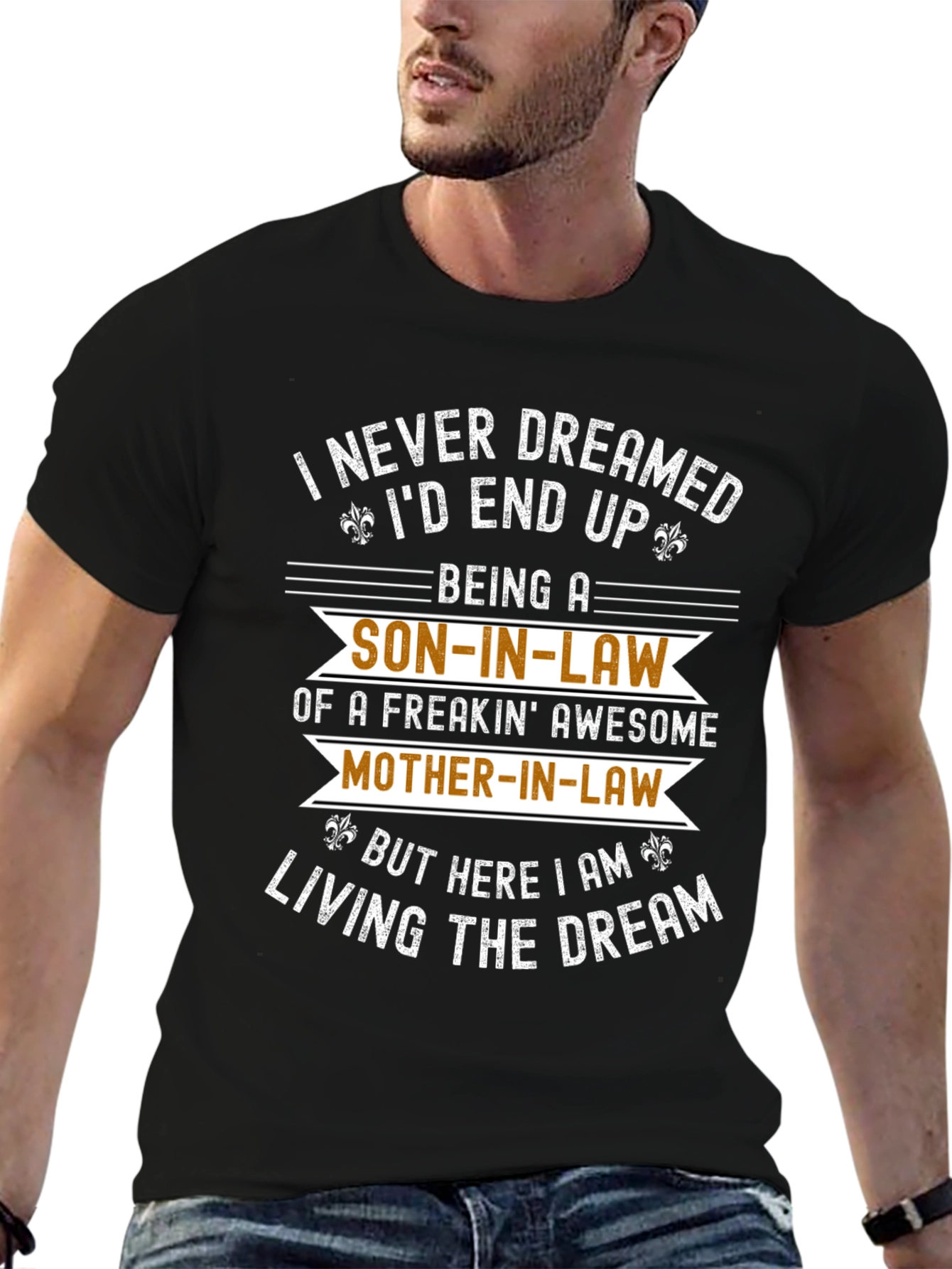 Black Funny Son-In-Law Graphic T-Shirt view 6