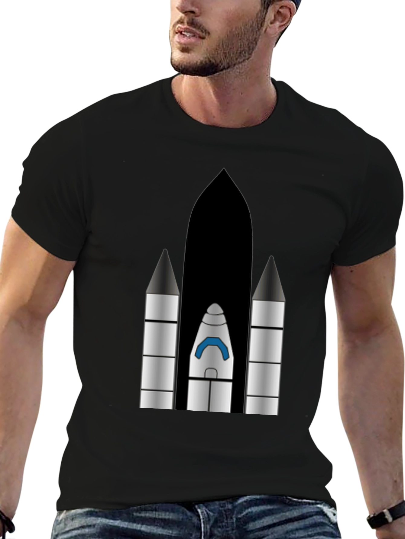 Rocket Graphic T-Shirt - Space Launch Apparel - 6
