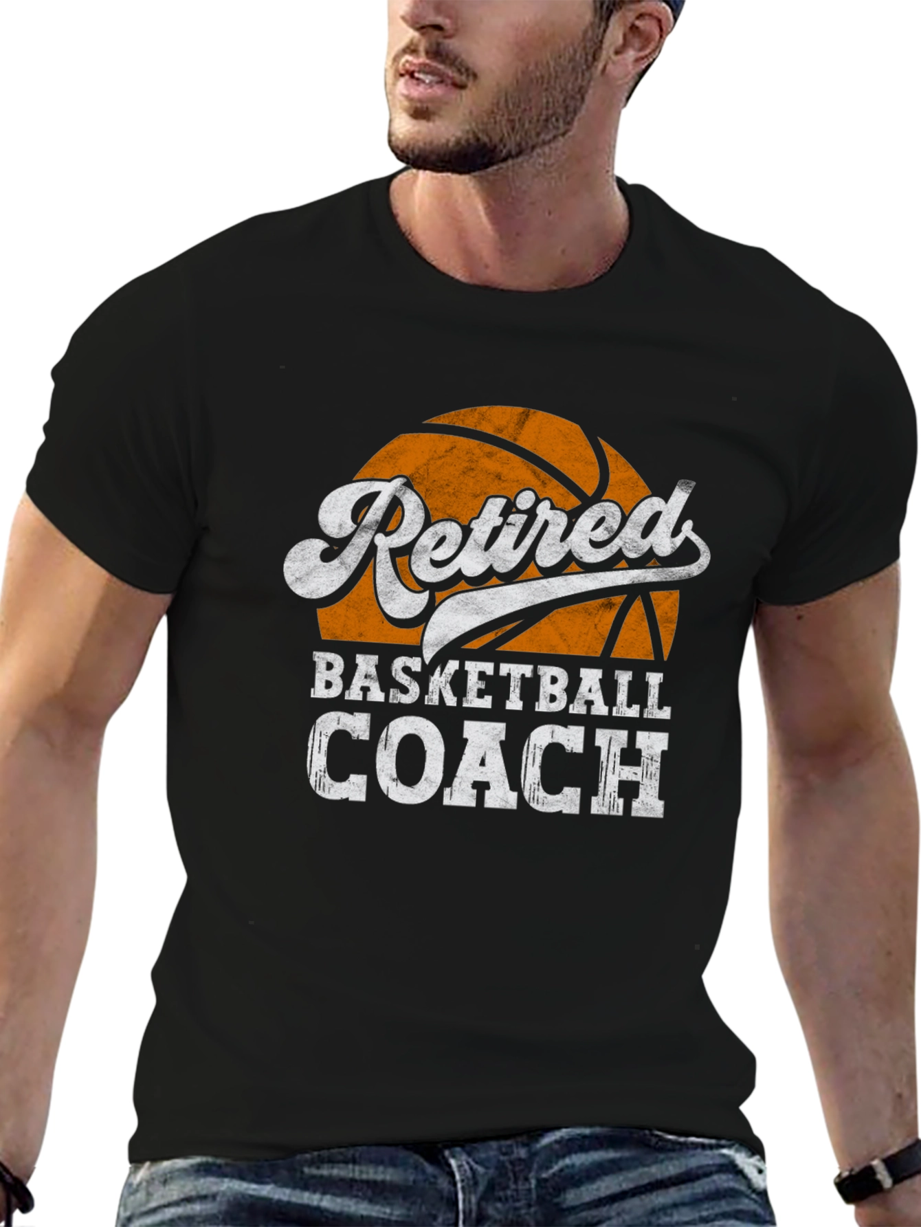 Black Retired Basketball Coach T-Shirt, Gift for Basketball Lovers view 6