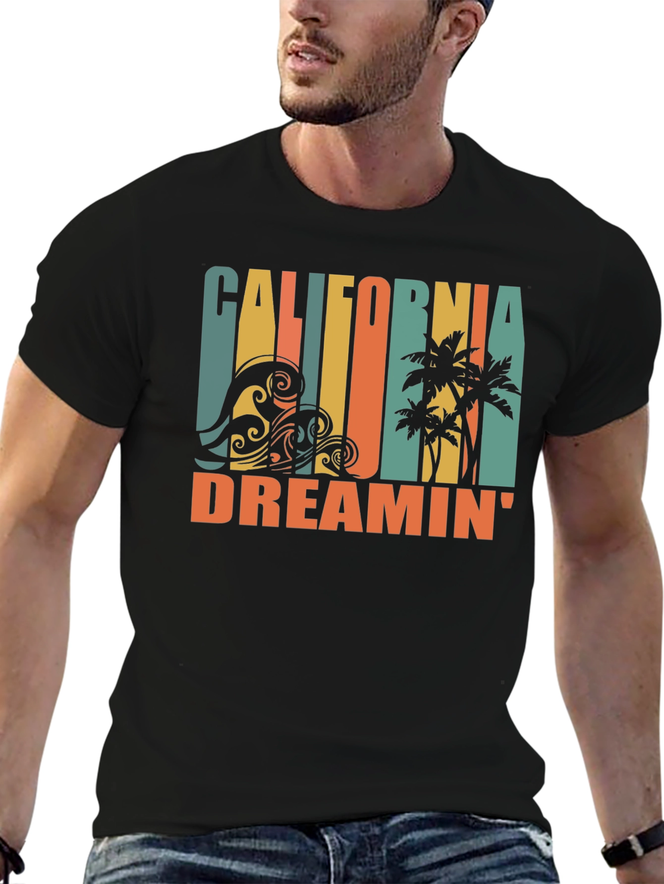 Black California Dreamin' Graphic Tee view 6