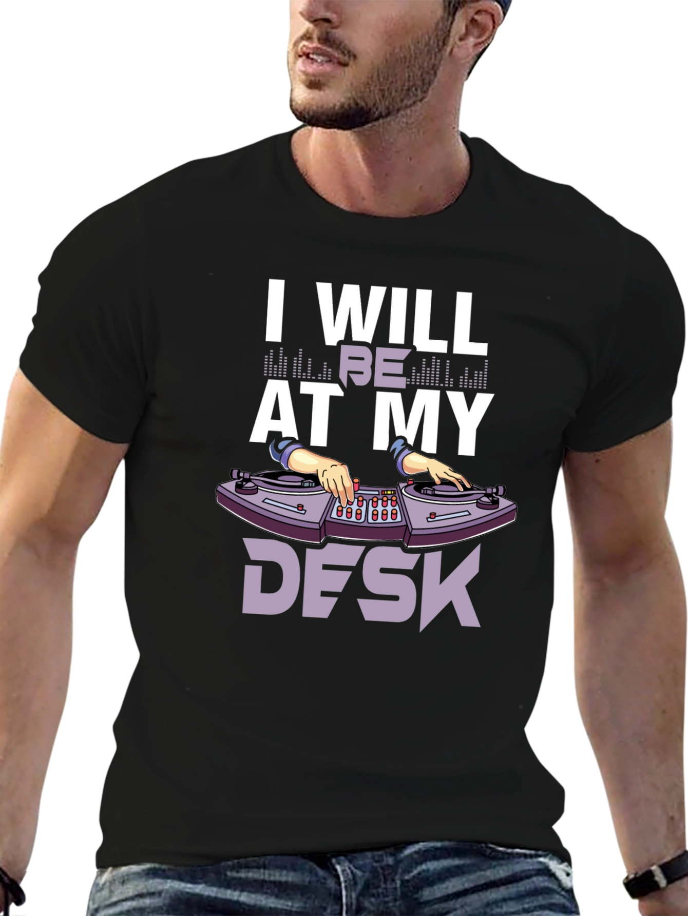 DJ Desk T-Shirt - Music Lover Tee - 6
